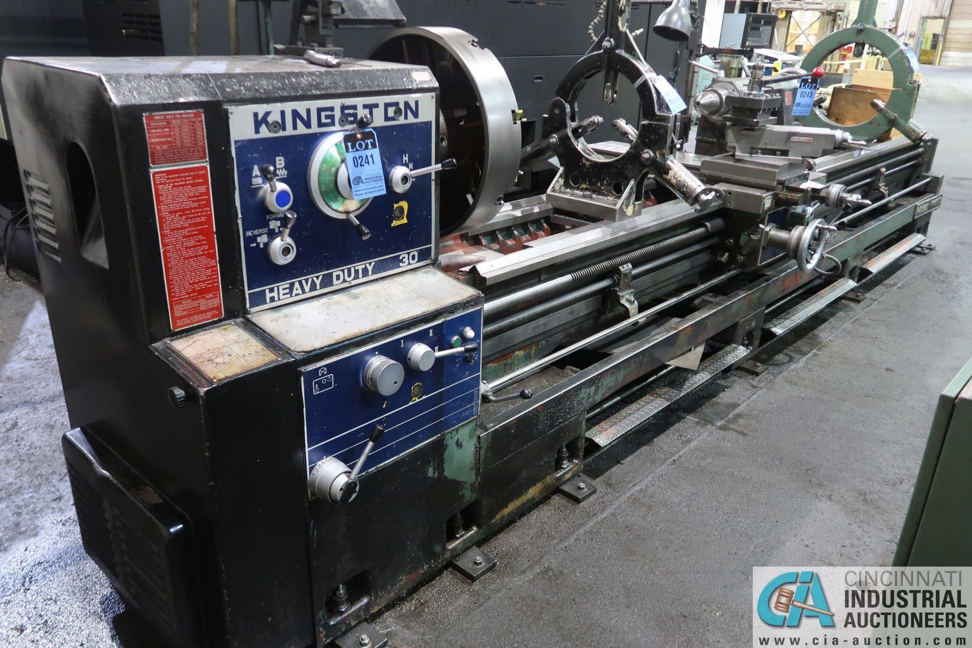 30" X 160" KINGSTON MODLE HR-4000 HEAVY DUTY GEARED HEAD ENGINE LATHE; S/N A4870215G, 20 HP, - Image 2 of 17