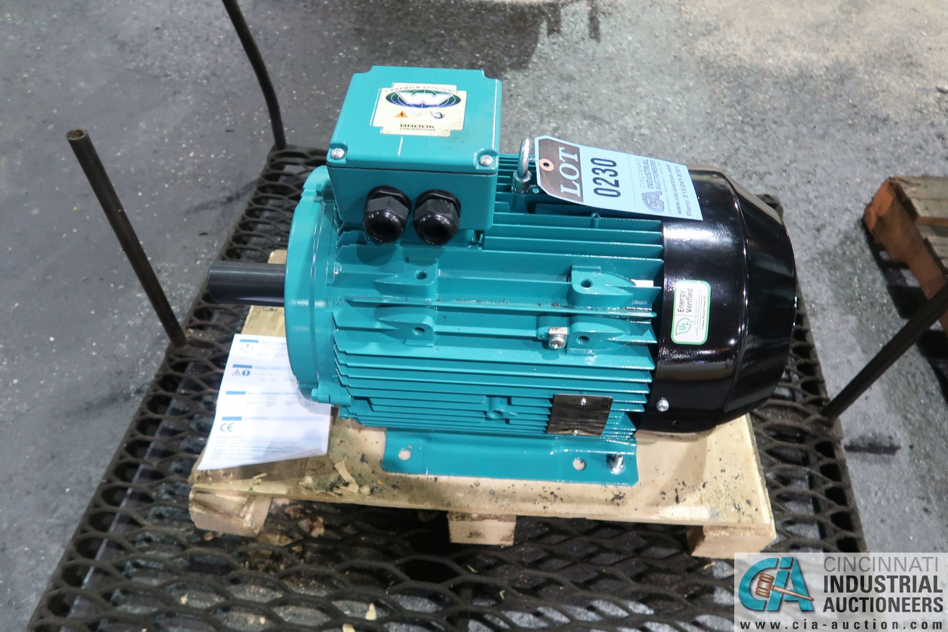 20 HP BROOK CROMPTON NEW ELECTRIC MOTOR - for Kingston Lathes