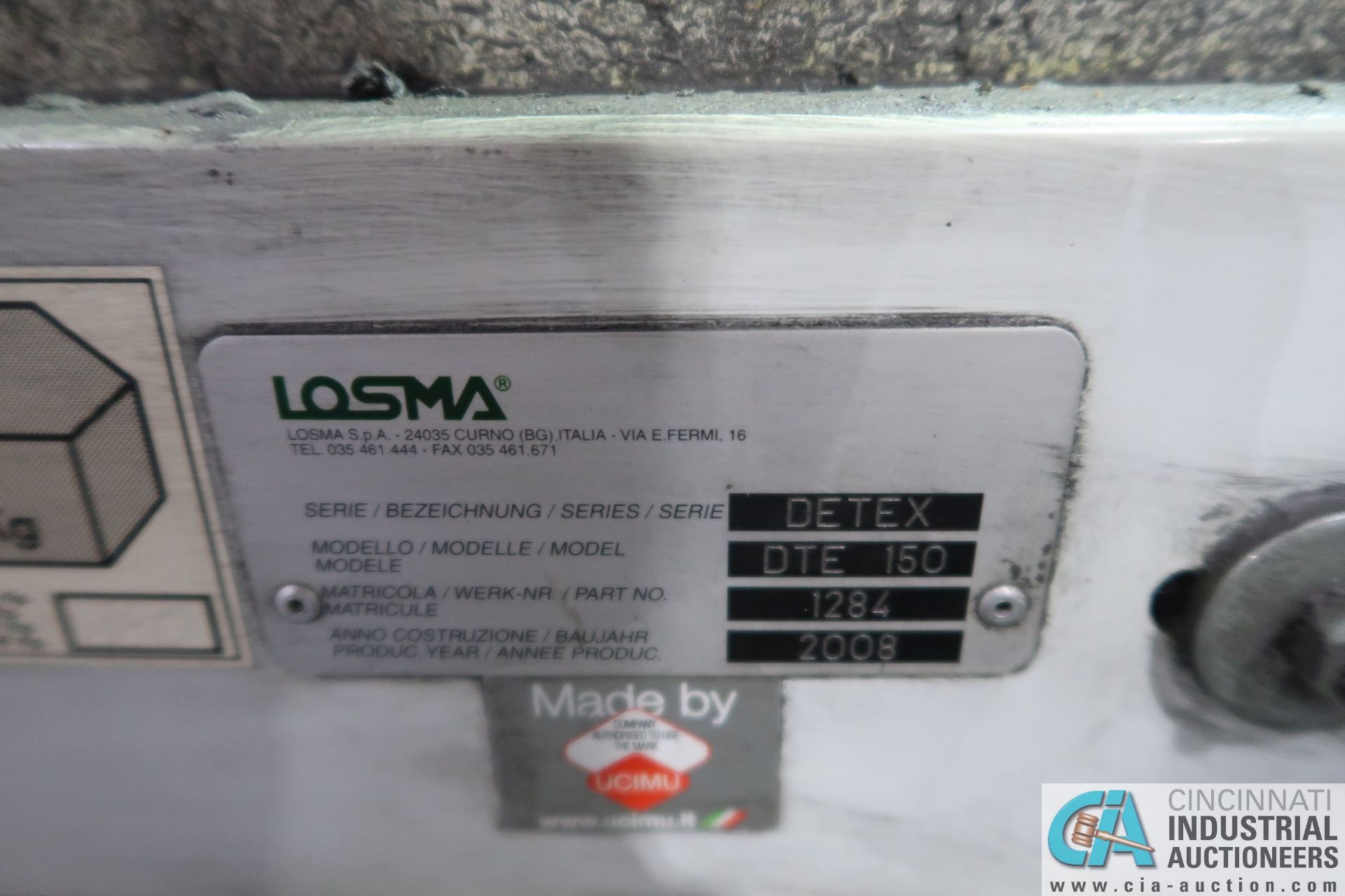 LOSMA MODEL DTE150 FLATBED COOLANT FILTER; S/N 1284 (NEW 2008) - Image 3 of 6