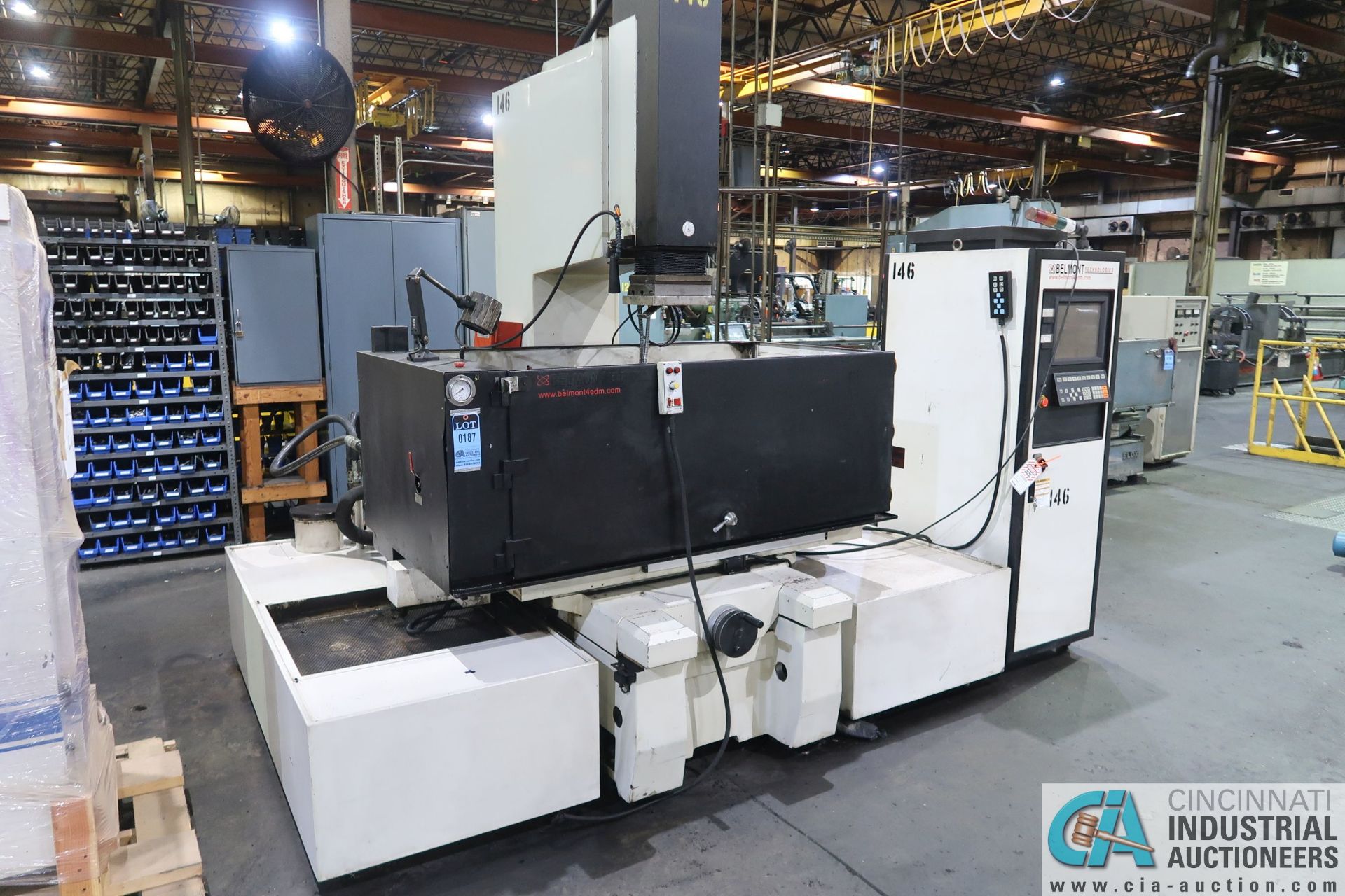 BELMONT MODEL MAXICUT MX-256 CNC DIE SINKER EDM; 22" X-AXIS, 18" Y-AXIS, 17" Z-AXIS, 39" X 21"