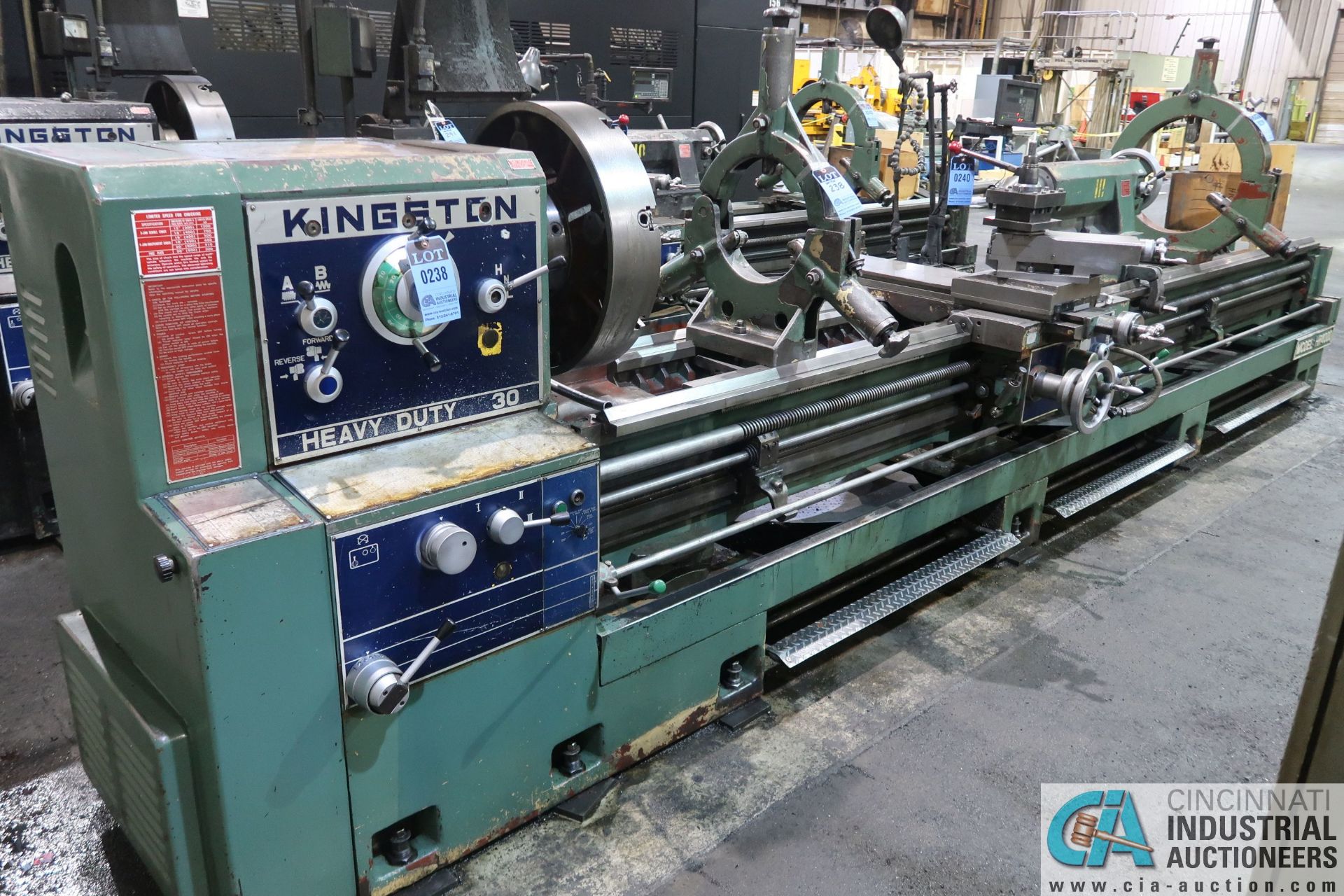 30" X 160" KINGSTON MODEL HR-4000 HEAVY DUTY GEARED HEAD ENGINE LATHE; S/N 048702276, 20 HP, - Image 2 of 19