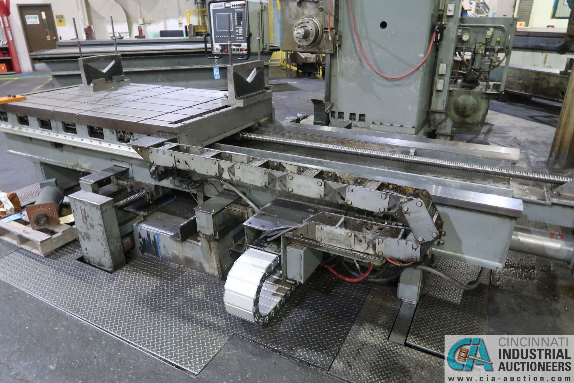 LUCAS MODEL 30-DCP76 CNC HORIZONTAL BORING MILL; S/N 30DC0510, 5' X 7' TABLE, DYNAPATH 50 CONTROL - Image 10 of 18