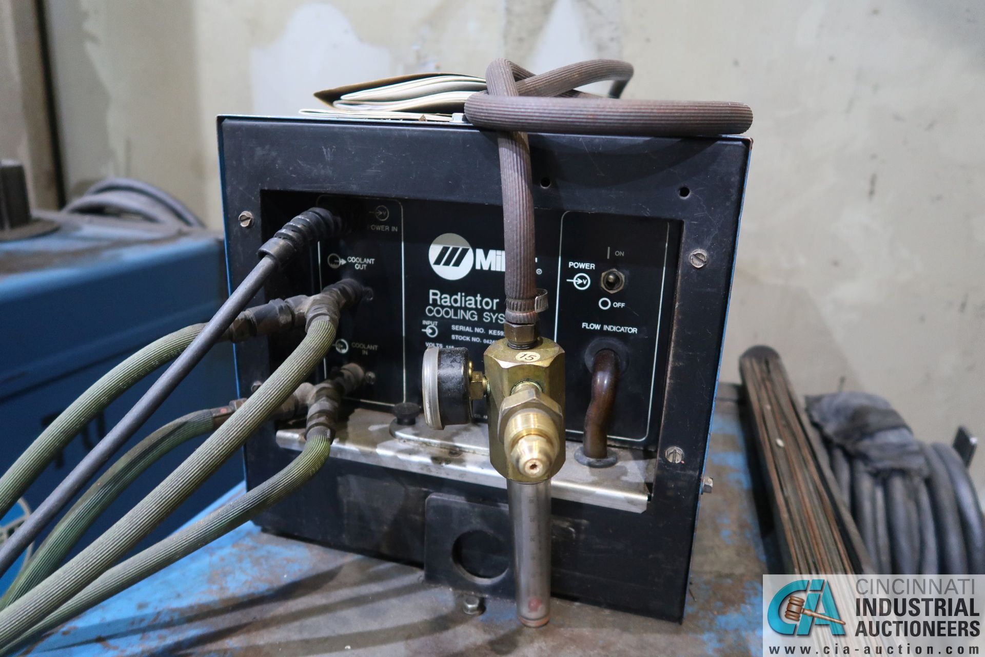 250 AMP MILLER DIALARC HF CONSTANT CURRENT AC/DC ARC WELDING POWER SOURCE; S/N JG134847, WITH MILLER - Image 4 of 4