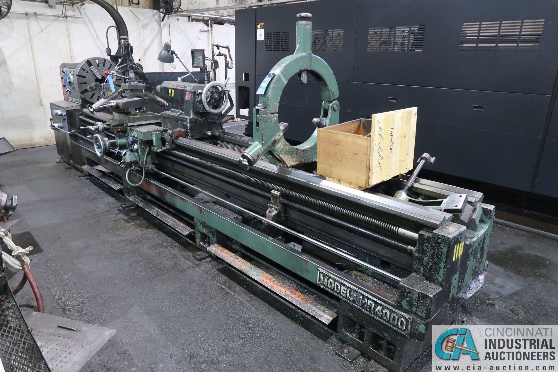 30" X 160" KINGSTON MODLE HR-4000 HEAVY DUTY GEARED HEAD ENGINE LATHE; S/N A4870215G, 20 HP,