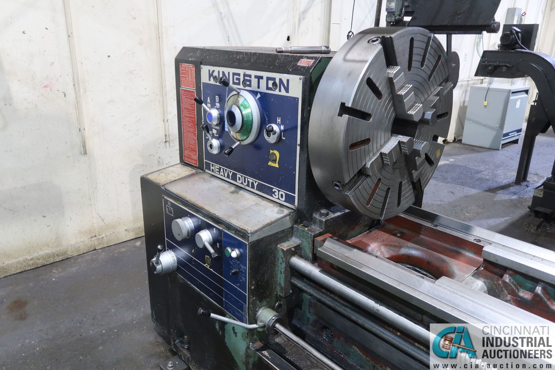 30" X 160" KINGSTON MODLE HR-4000 HEAVY DUTY GEARED HEAD ENGINE LATHE; S/N A4870215G, 20 HP, - Image 5 of 17