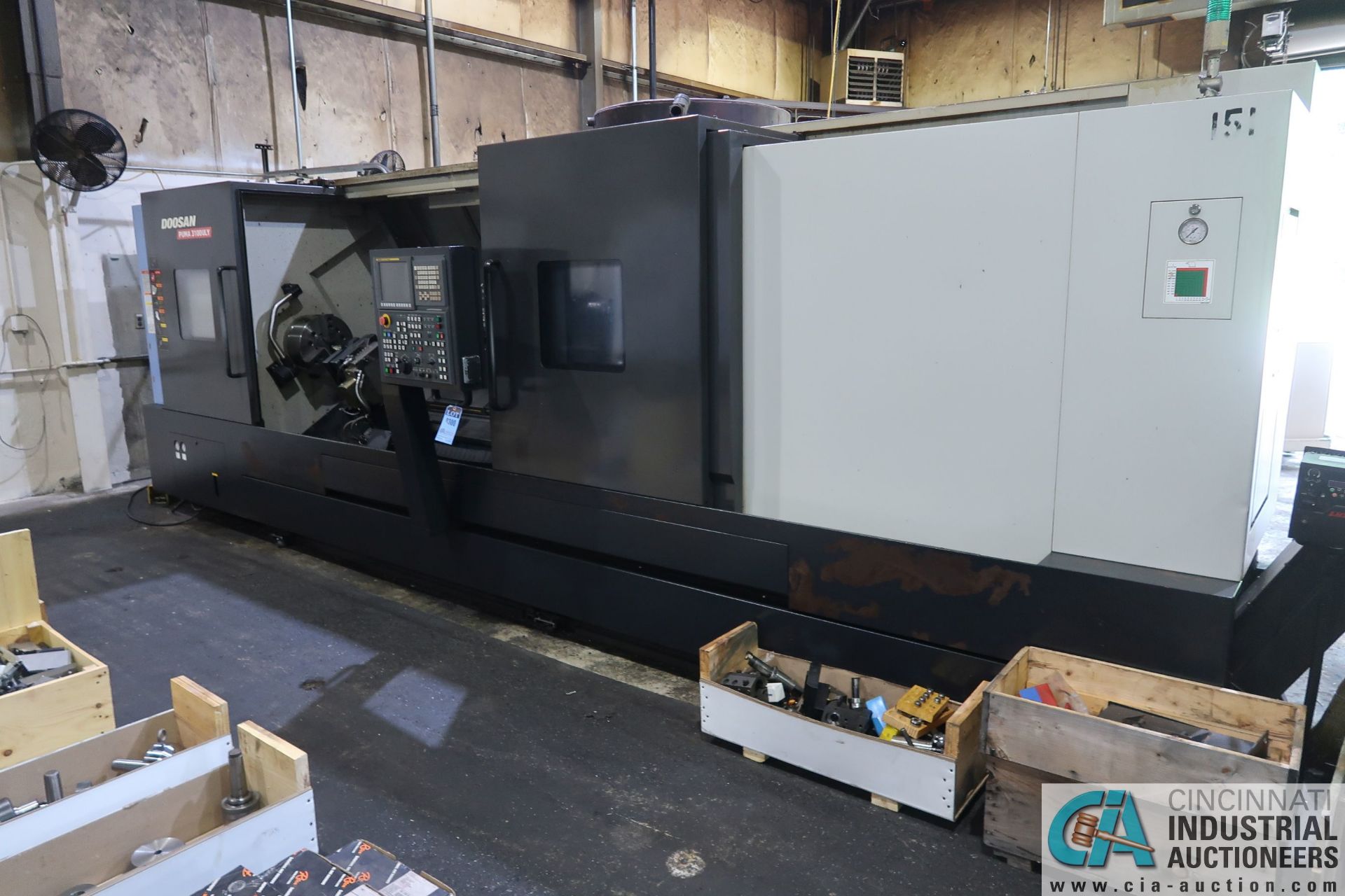 DOOSAN PUMA MODEL 3100ULY CNC TURNING CENTER WITH MILLING AND Y-AXIS; S/N ML0124-00010, Y-AXIS,