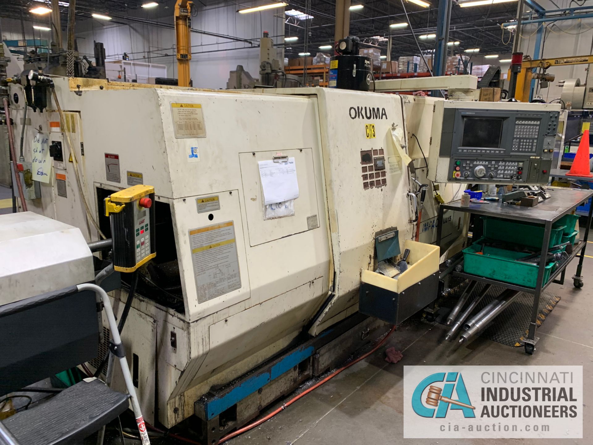 OKUMA MODEL LU15 CNC TURNING CENTER; S/N 0803, OSP7000L CONTROL - Image 3 of 8