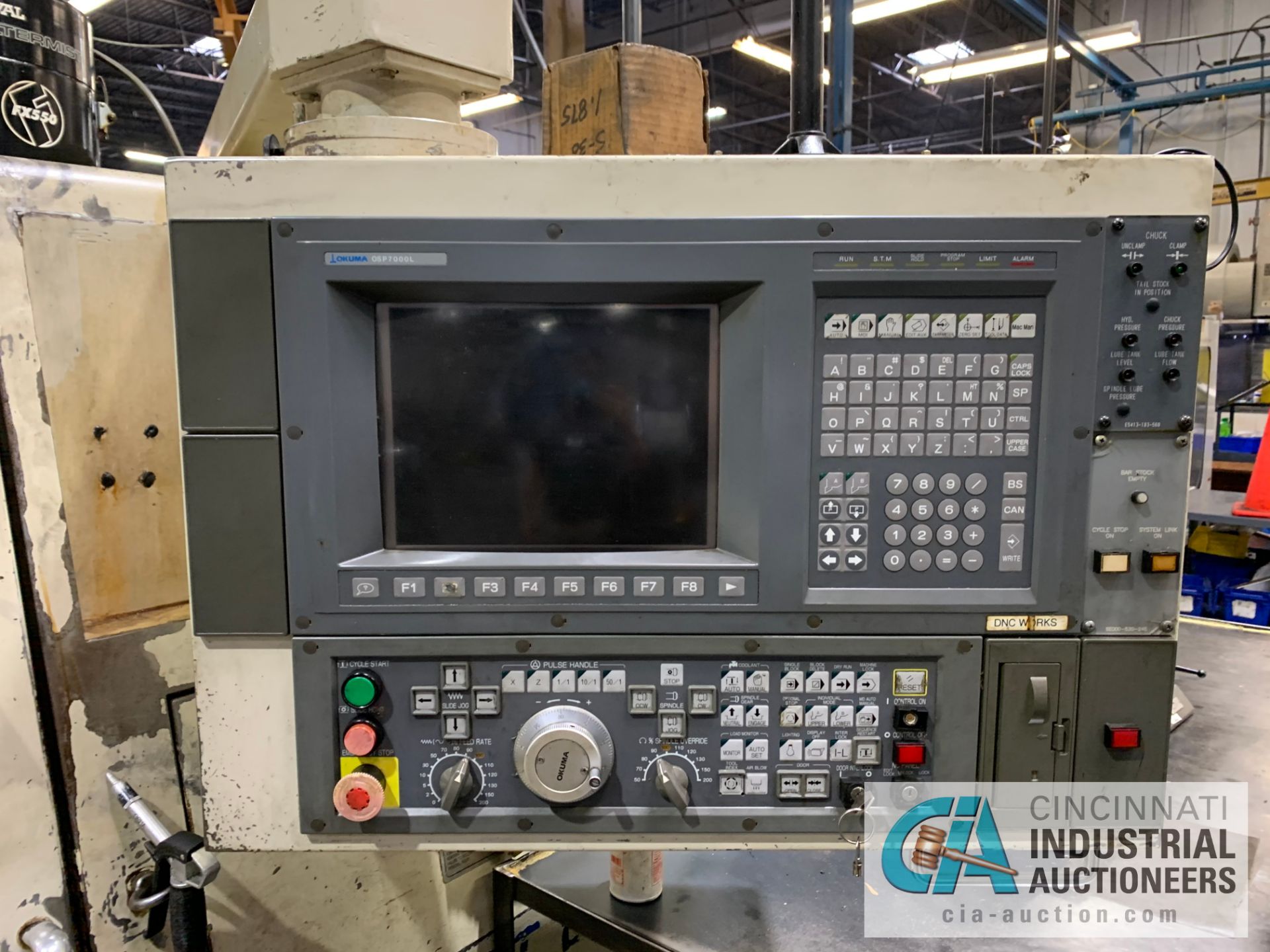 OKUMA MODEL LU15 CNC TURNING CENTER; S/N 0803, OSP7000L CONTROL - Image 2 of 8