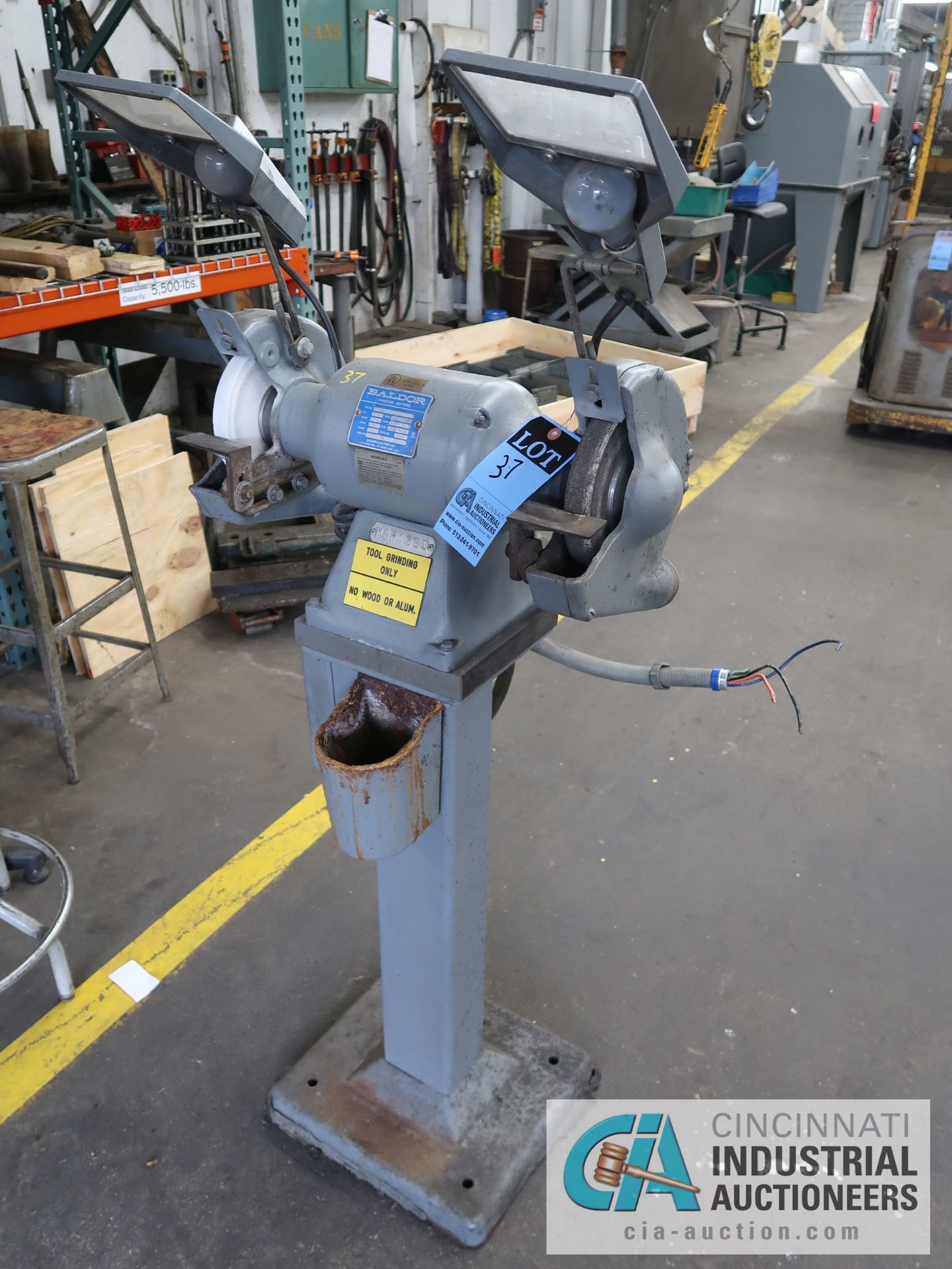 3/4 HP BALDOR DOUBLE END GRINDER - Image 3 of 4