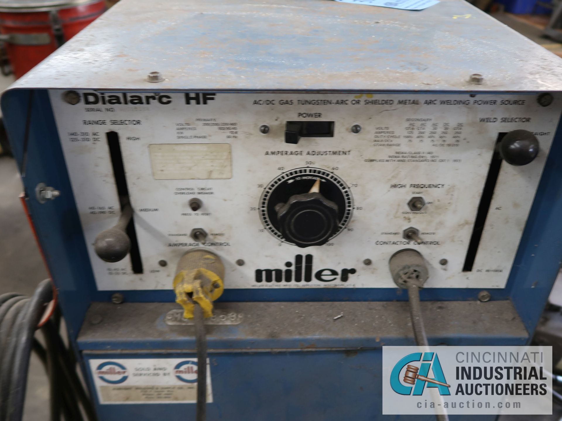 250 AMP MILLER IDEALARC HF ARC WELDER; S/N HH061361 - Image 2 of 5