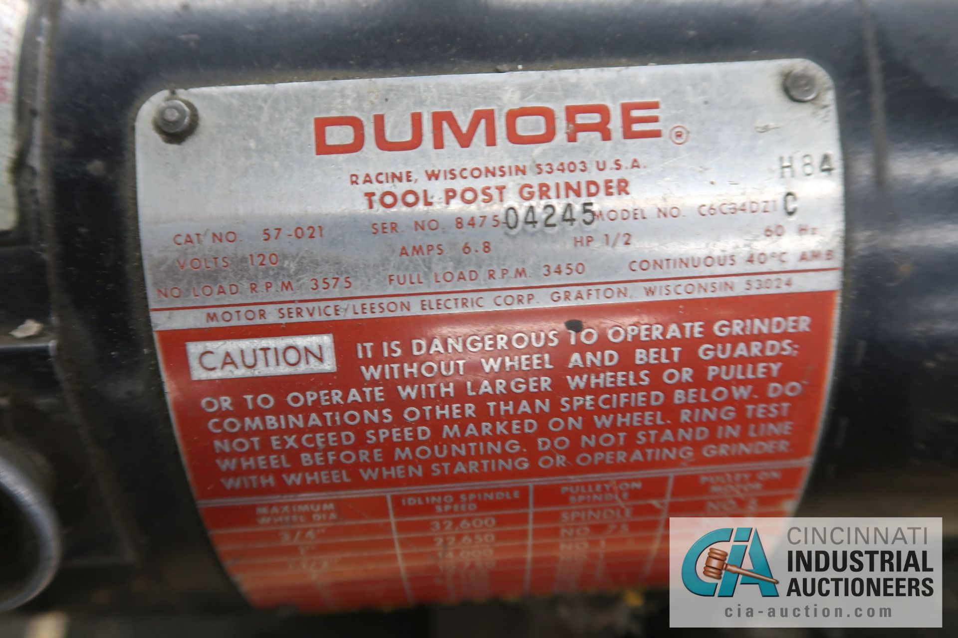 DUNMORE TOOL POST GRINDER - Image 3 of 4