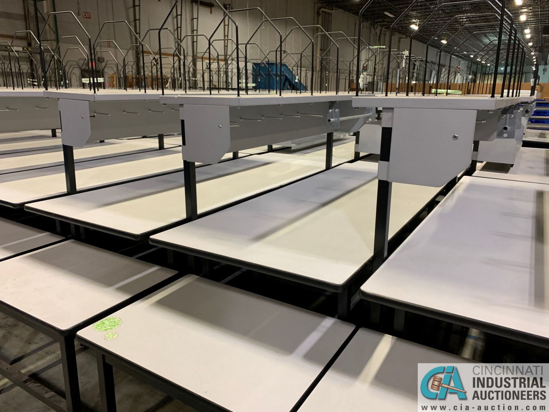 33" X 83" X 29"-36" HEIGHT DEHNCO MODEL D-9000 PACKAGING WORKSTATIONS WITH CARTONING RACK AND - Image 4 of 5