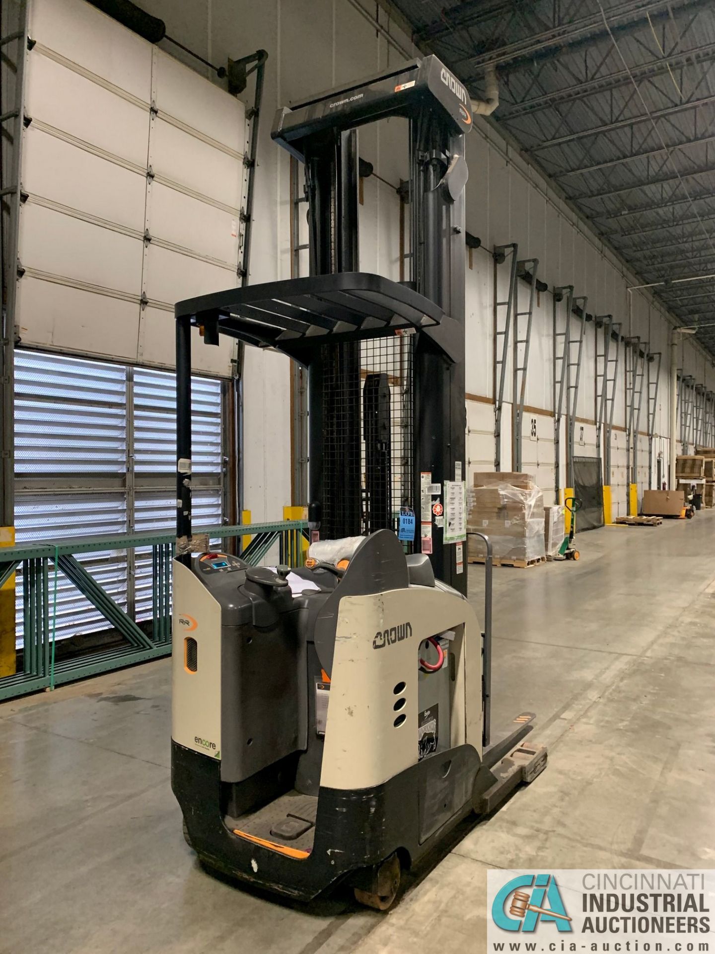 4,500 LB. CROWN MODEL RR5725-45 STAND UP ELECTRIC REACH TRUCK; S/N 1A378778, APPROX. 1,886 HOURS, - Image 6 of 11