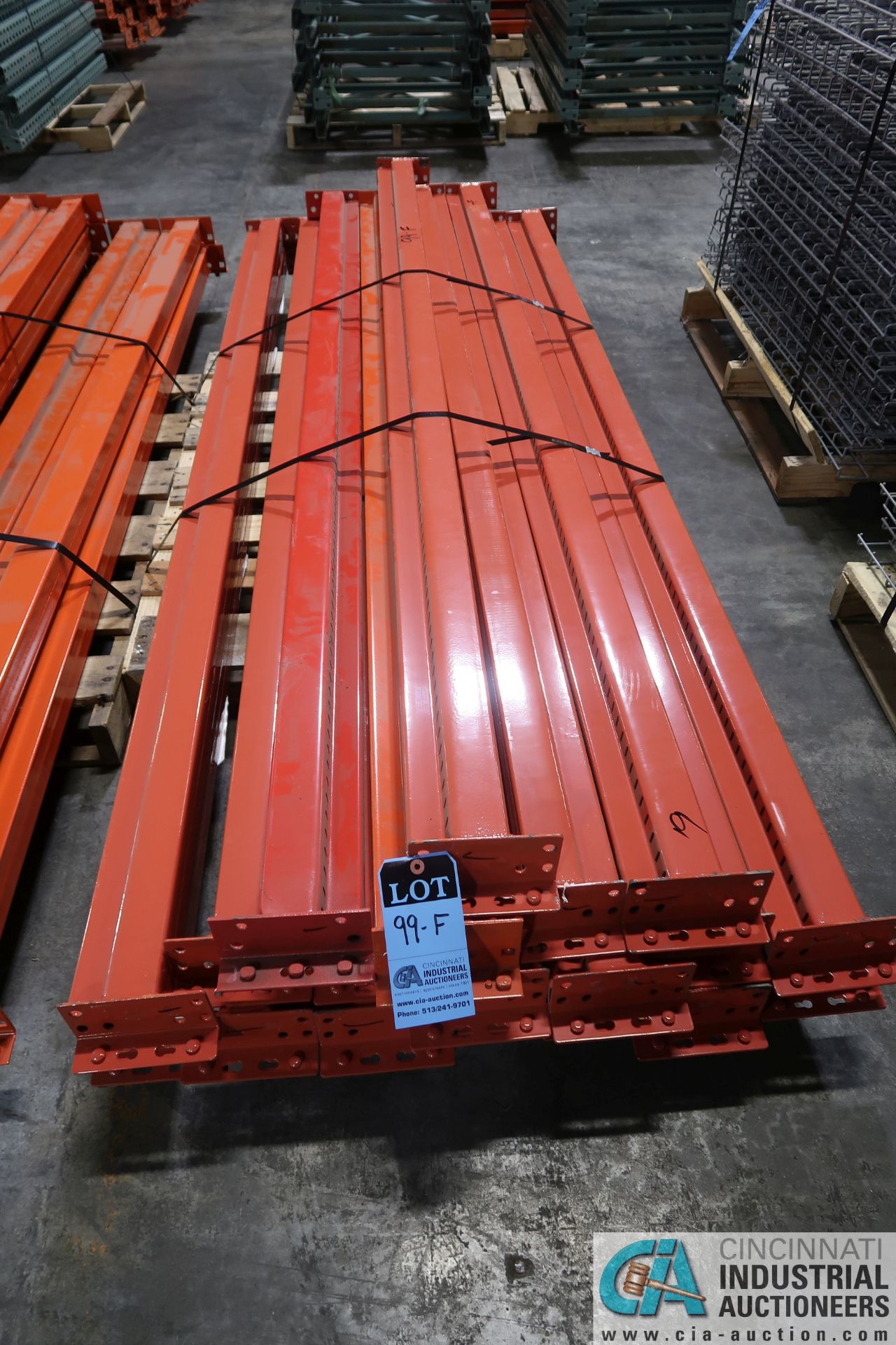 4" FACE X 96" LONG PALLET RACK STEP BEAMS