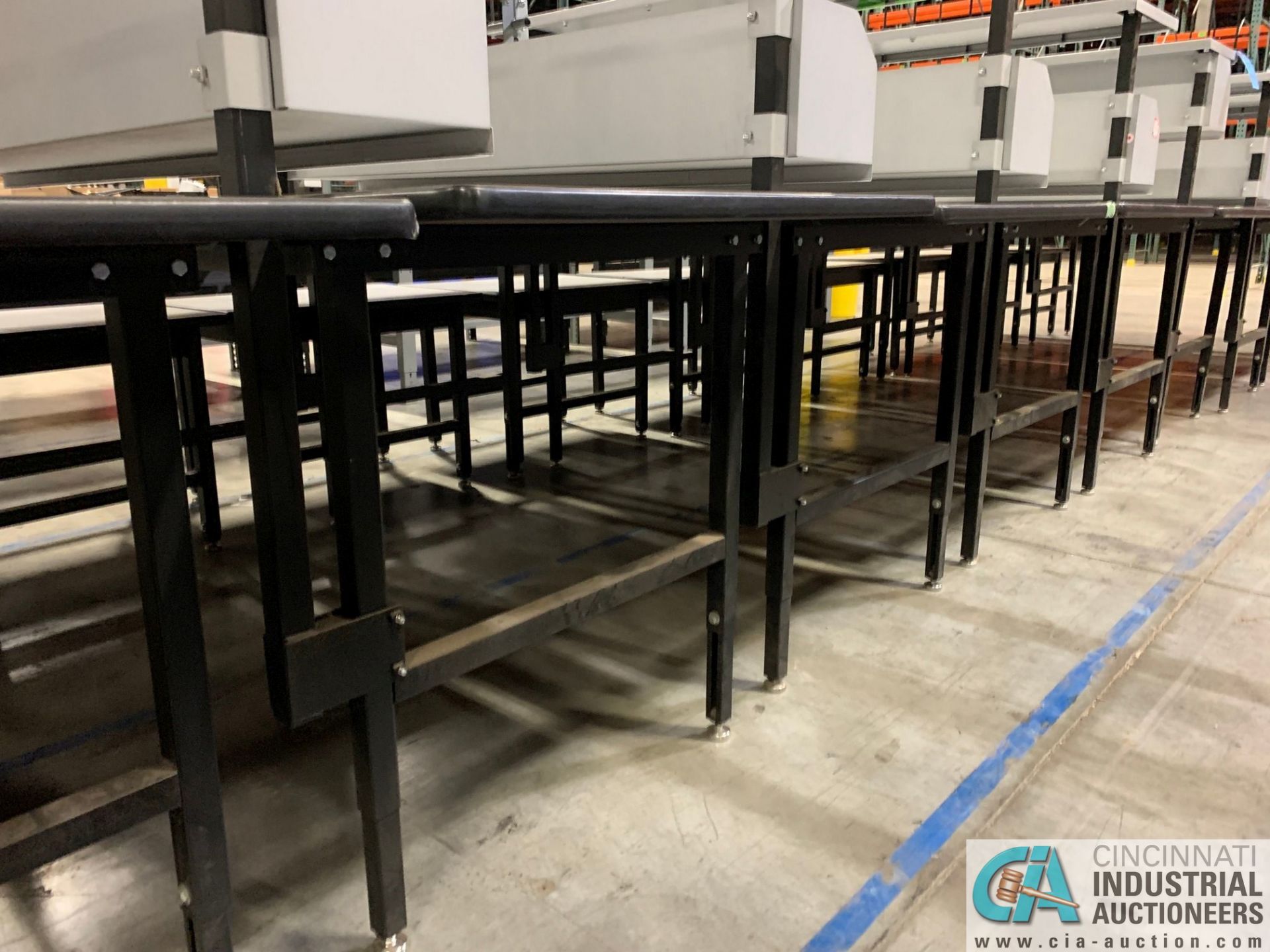 33" X 83" X 29"-36" HEIGHT DEHNCO MODEL D-9000 PACKAGING WORKSTATIONS WITH CARTONING RACK AND - Image 2 of 5