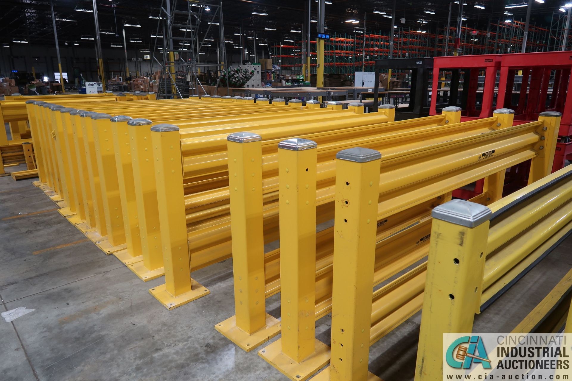 (LOT) GUARD RITE YELLOW DUAL RAIL SAFETY GUARD RAIL CONSISTING OF; (9) 10' WIDE X 45" HIGH, (20) - Image 3 of 13