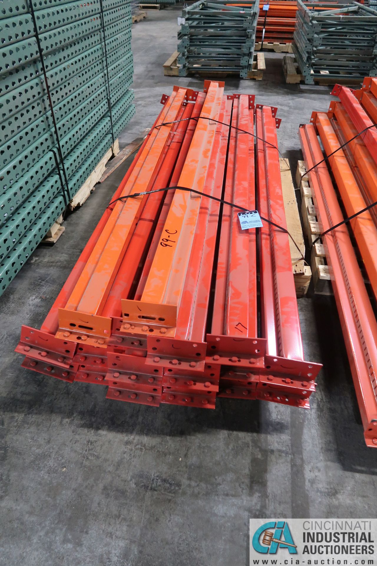 4" FACE X 96" LONG PALLET RACK STEP BEAMS