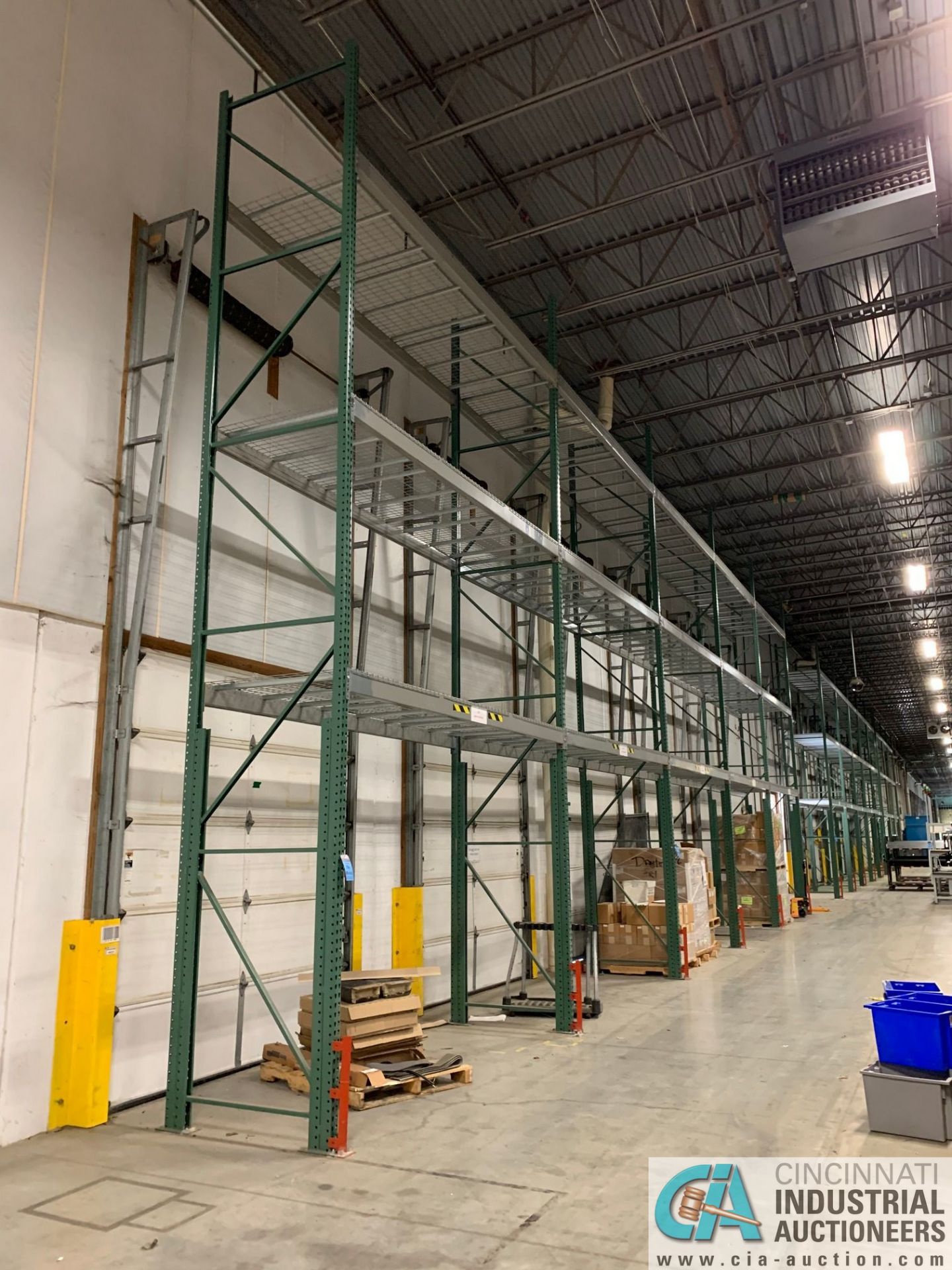 SECTIONS 48" X 24' HIGH TEAR-DROP STYLE ADJUSTABLE BEAM WIRE DECKING PALLET RACK, (6) CROSSMEMBER - Image 2 of 17