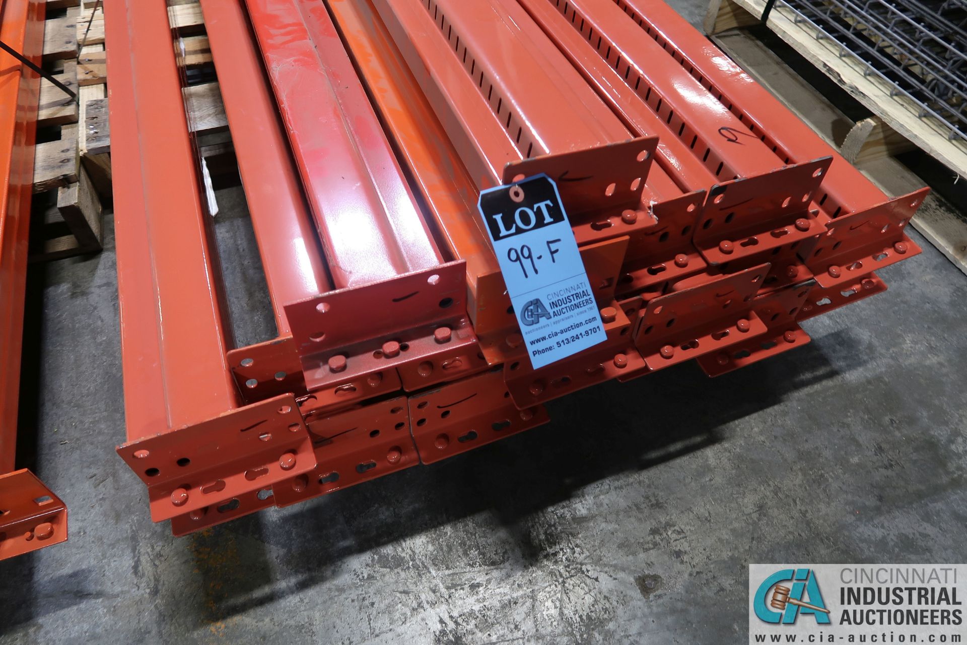 4" FACE X 96" LONG PALLET RACK STEP BEAMS - Image 2 of 3