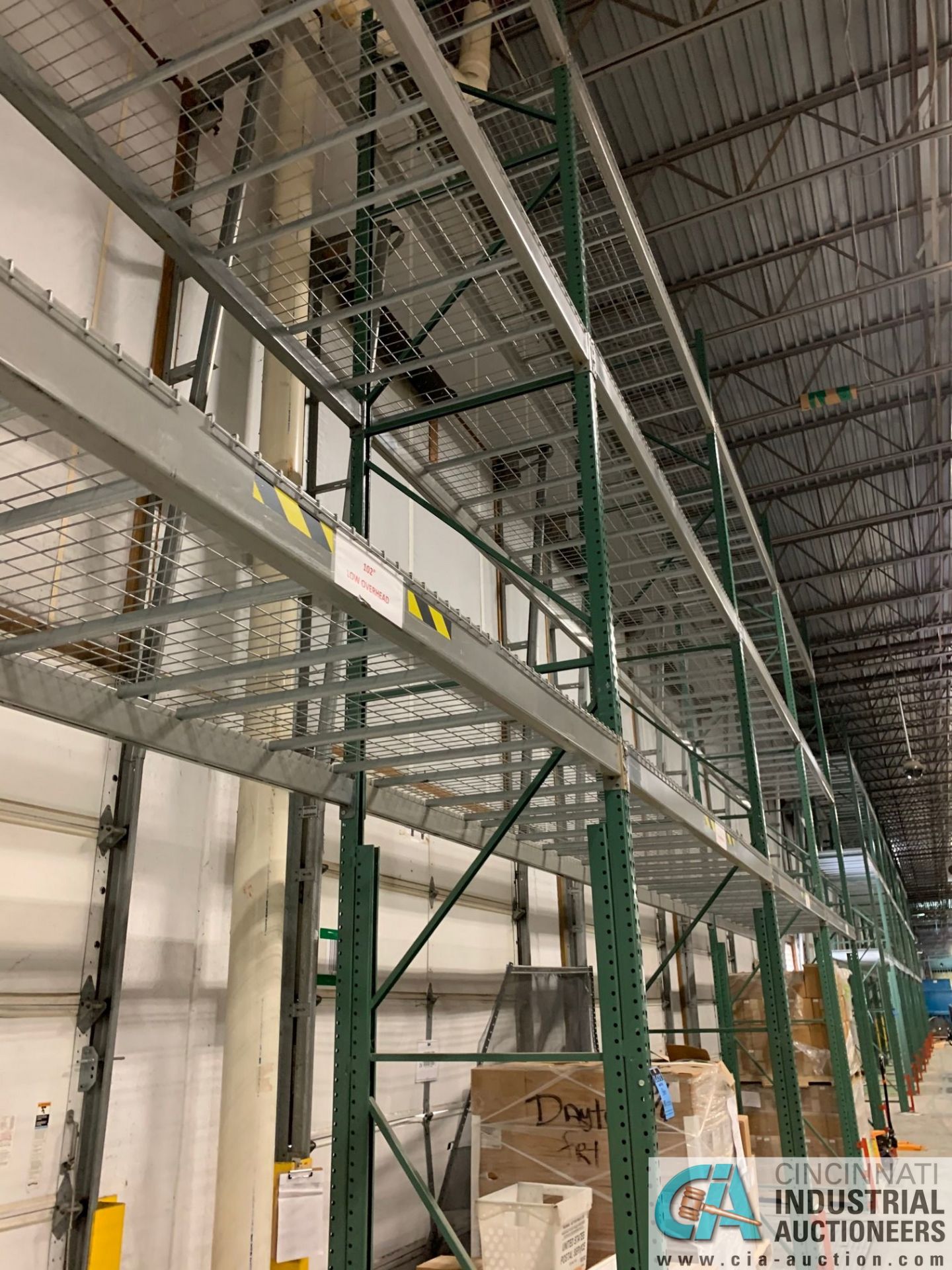 SECTIONS 48" X 24' HIGH TEAR-DROP STYLE ADJUSTABLE BEAM WIRE DECKING PALLET RACK, (6) CROSSMEMBER - Image 6 of 17