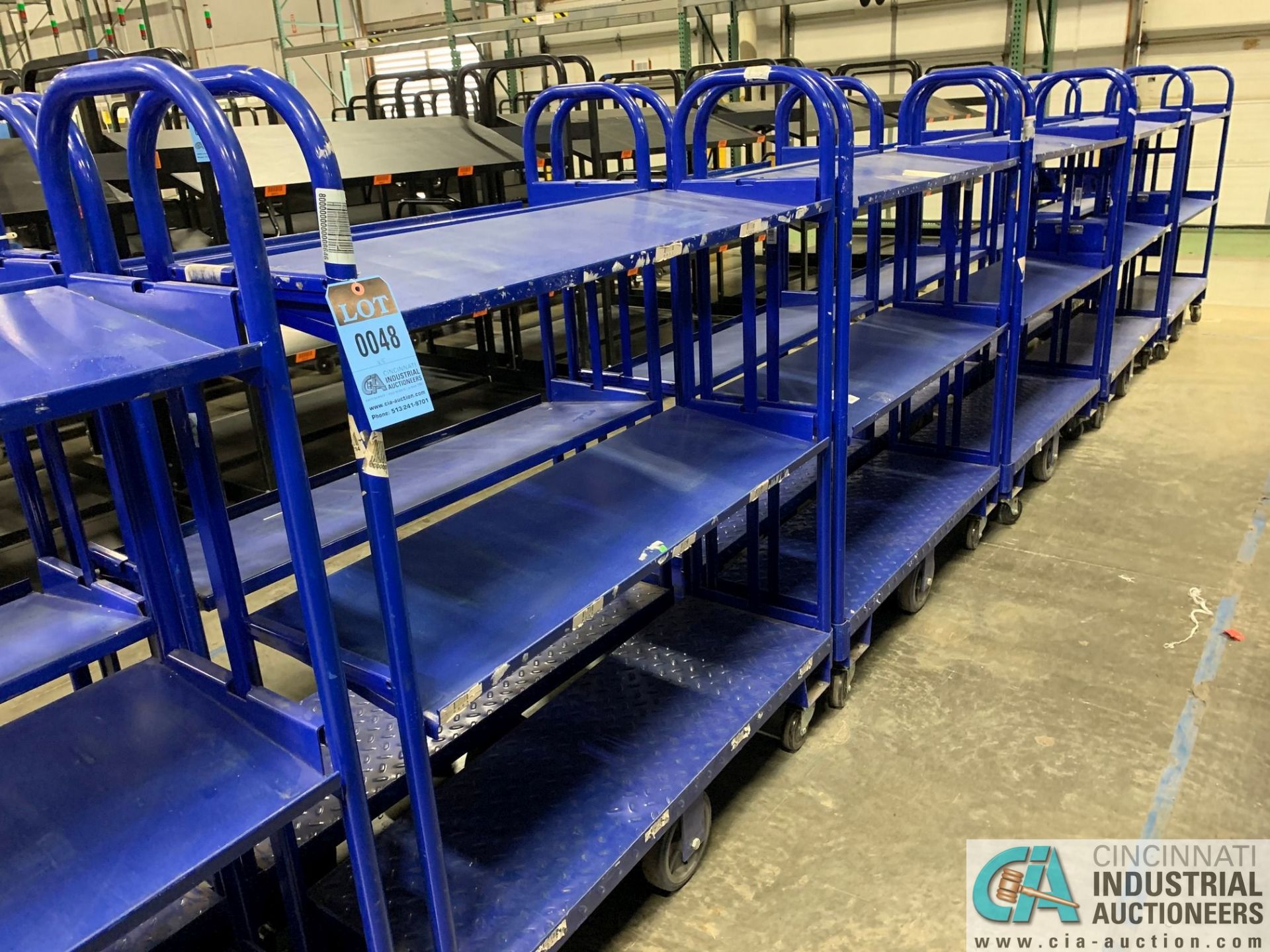 NATIONAL CART CO PORTABLE SLANT SHELF FULFILL CARTS