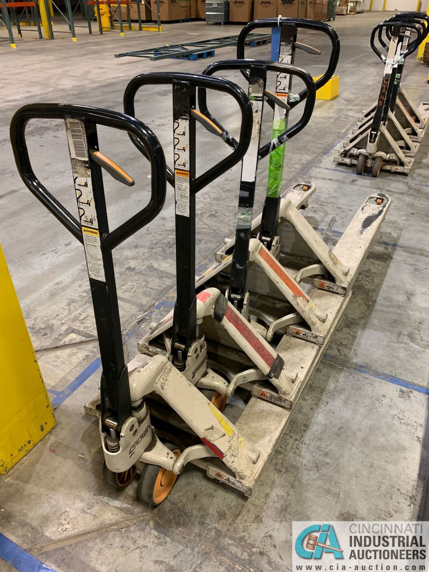5,500 LB. CAPACITY CROWN HAND HYDRAULIC PALLET TRUCKS - Image 2 of 2