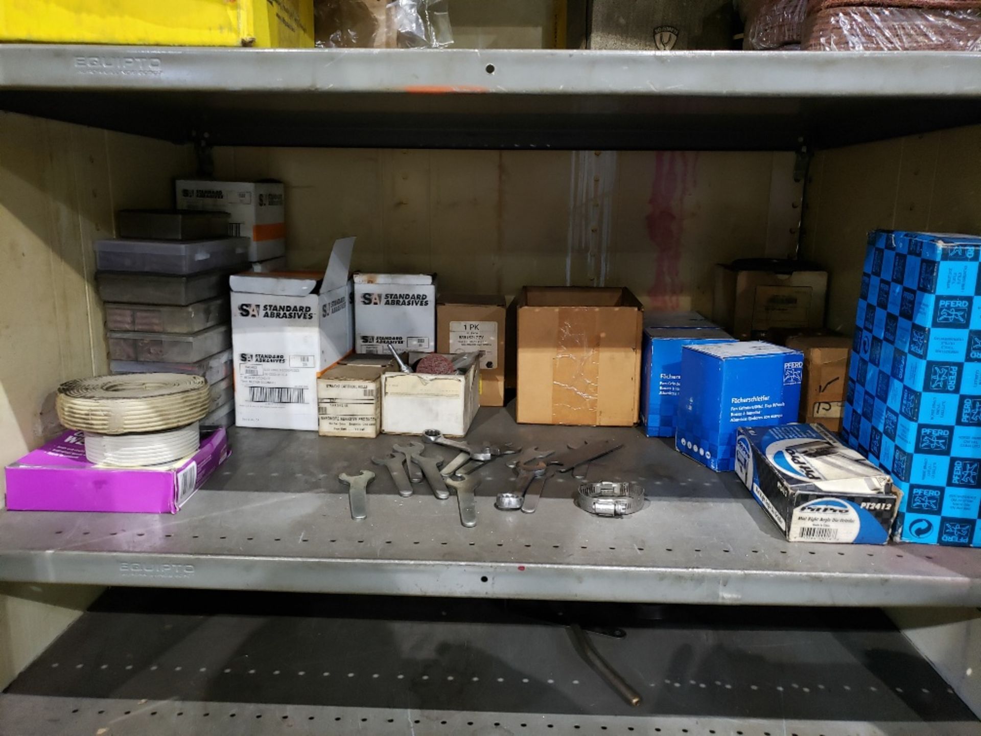 (LOT) MISCELLANEOUS SHOP SUPPLIES WITH CABINET - Image 4 of 8