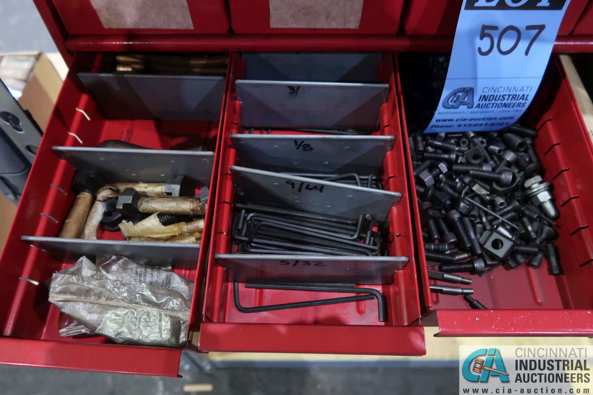 24-DRAWER GRAINGER TOOL CABINET AND CONTENTS - Image 2 of 7