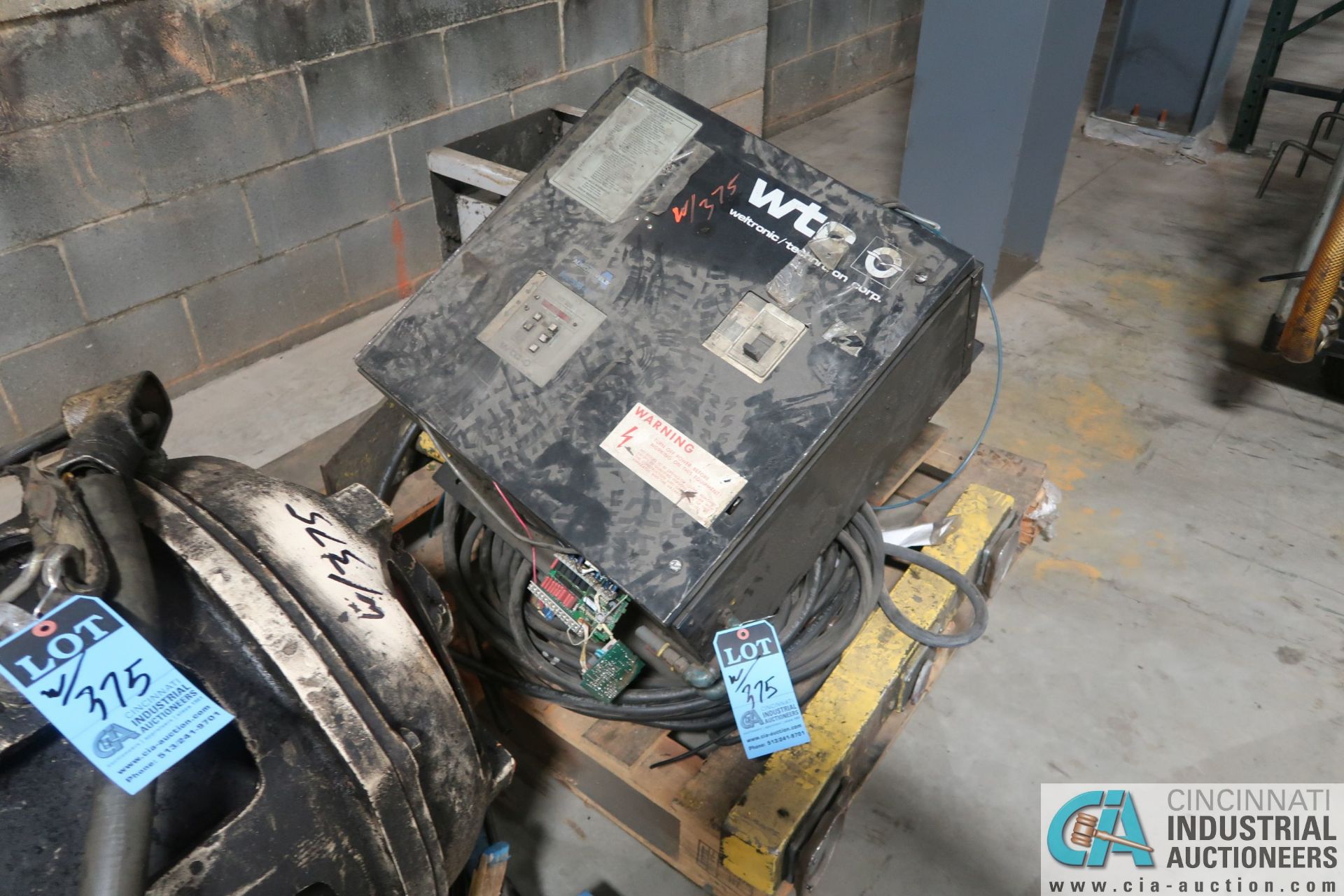 (LOT) (3) SKIDS PARTS; (3) ELECTRIC MOTORS; 75-HP, 40-HP, 10-HP, & WTC CONTROLS - Image 4 of 4