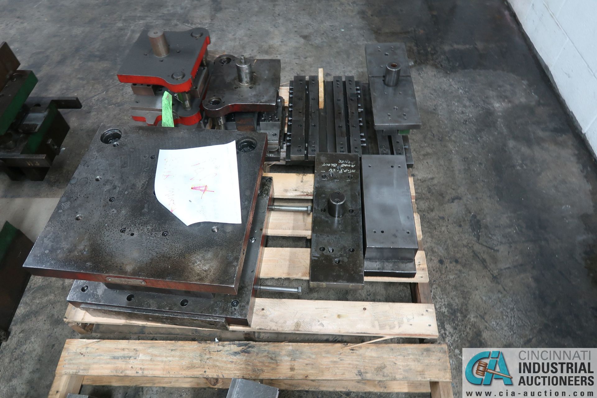 (LOT) LARGE QTY. PUNCH PRESS DIES IN (4) ROWS ON FLOOR - Image 34 of 34