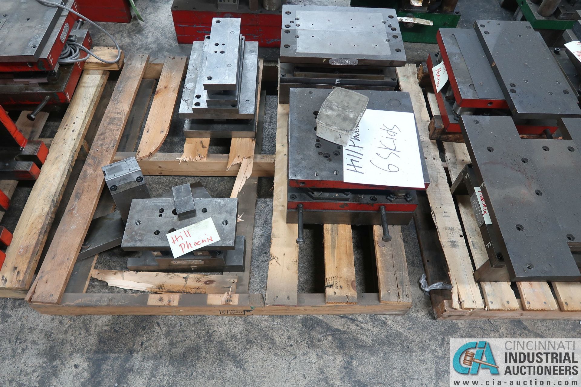 (LOT) LARGE QTY. PUNCH PRESS DIES IN (4) ROWS ON FLOOR - Image 8 of 34