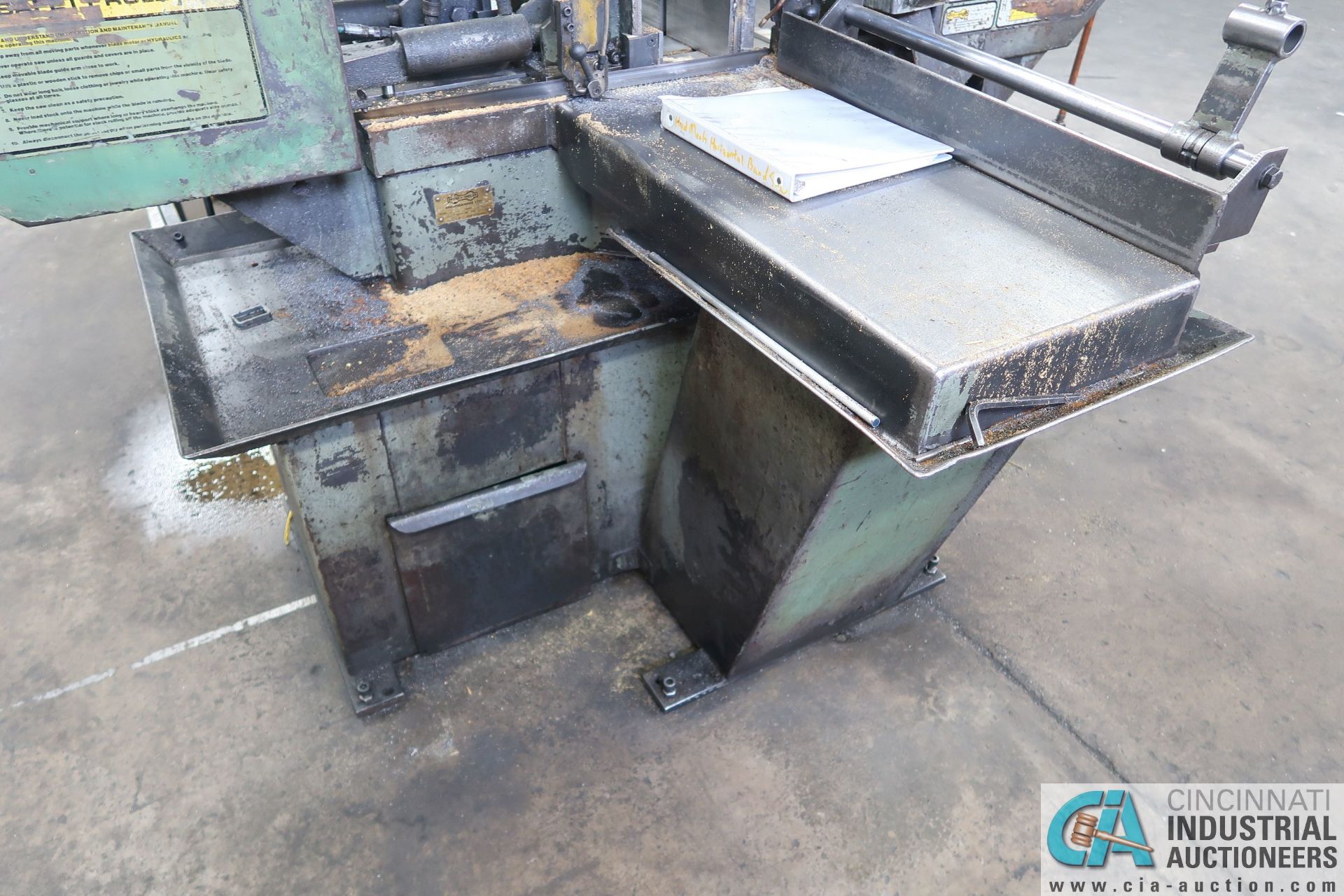 12" X 20" HYD-MECH S-20 HORIZONTAL BAND SAW; S/N 10196973, POWER FEED & CLAMPING, W/ 22" X 10' - Image 6 of 13