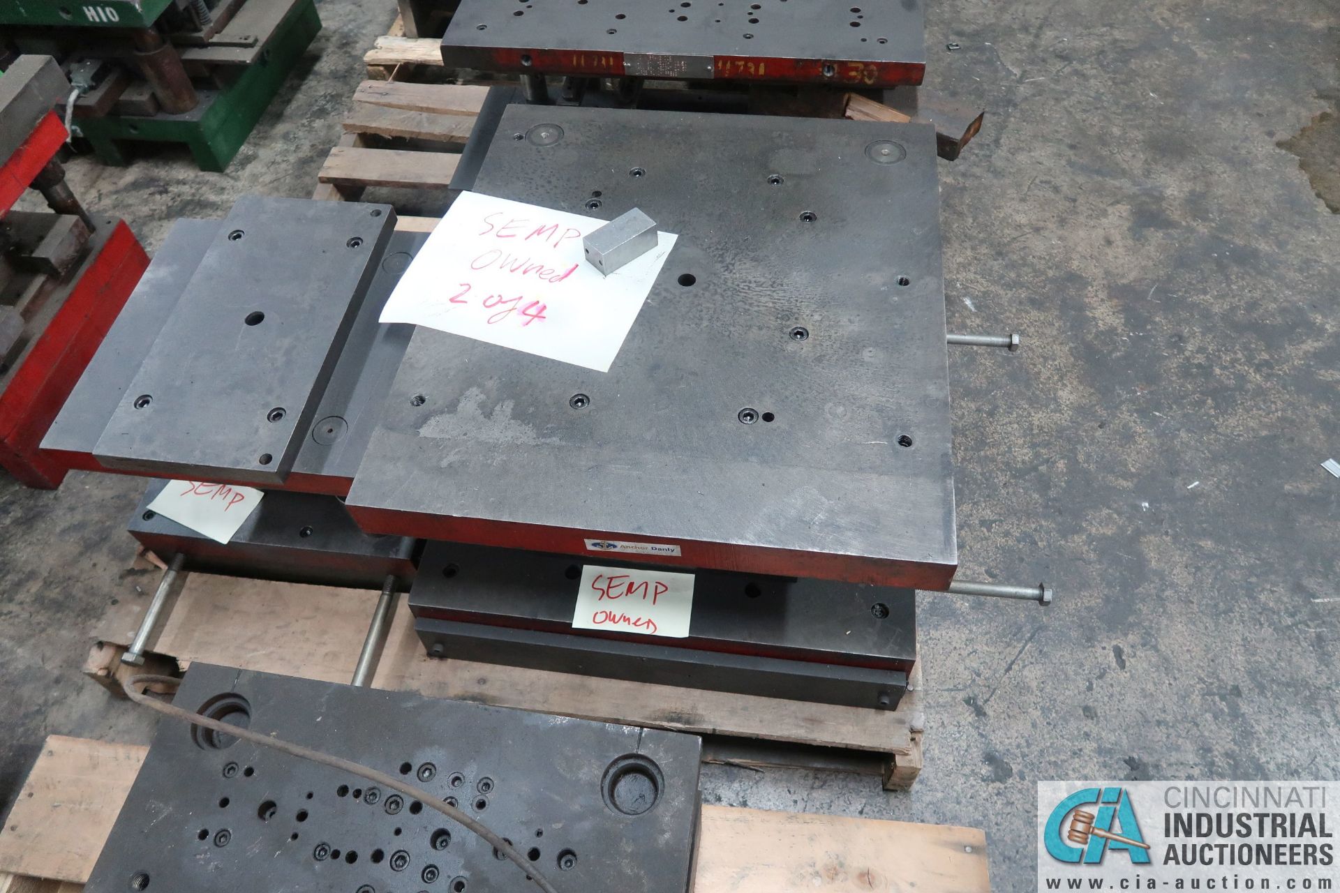 (LOT) LARGE QTY. PUNCH PRESS DIES IN (4) ROWS ON FLOOR - Image 32 of 34