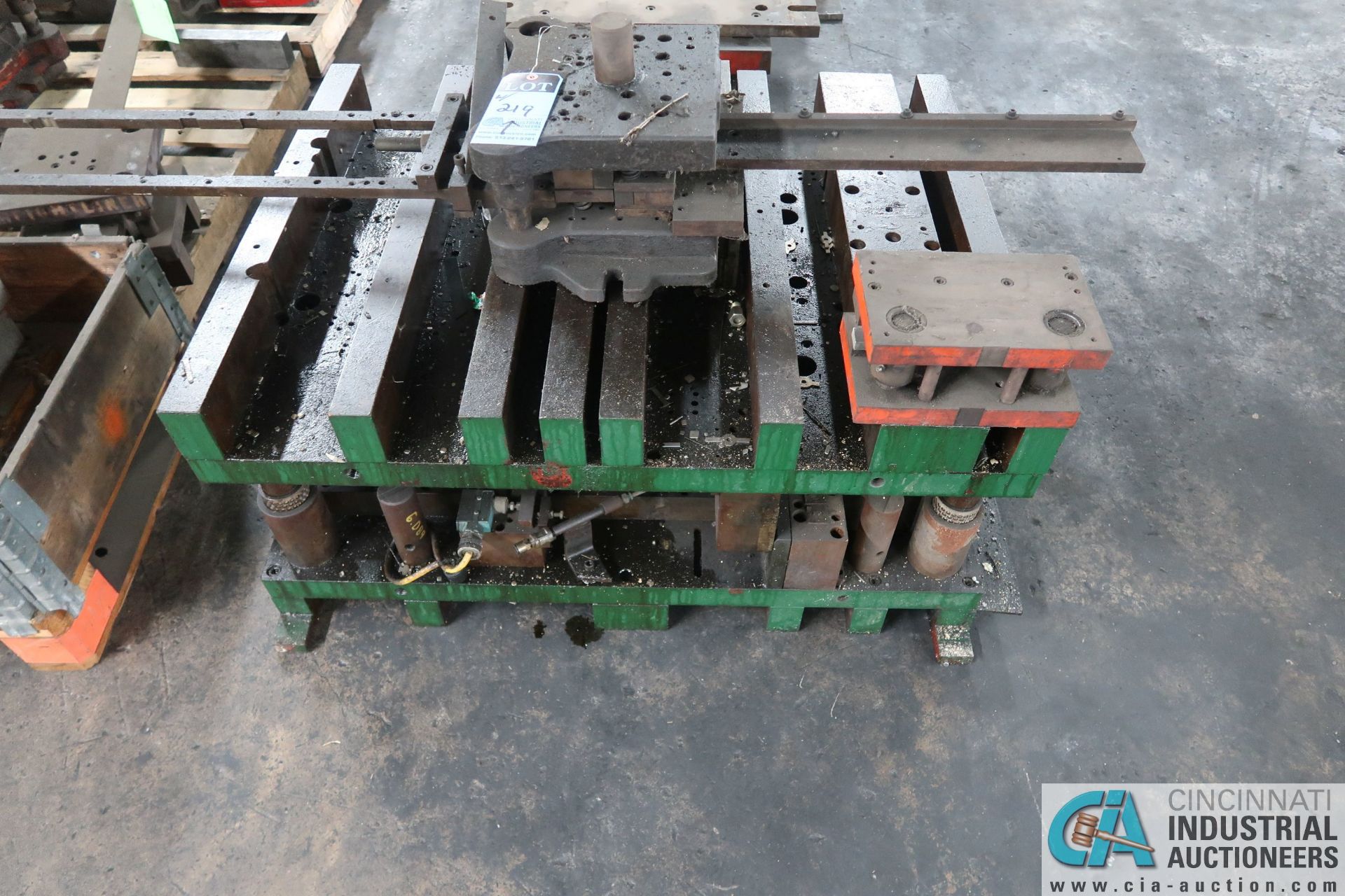 (LOT) LARGE QTY. PUNCH PRESS DIES IN (4) ROWS ON FLOOR - Image 16 of 34