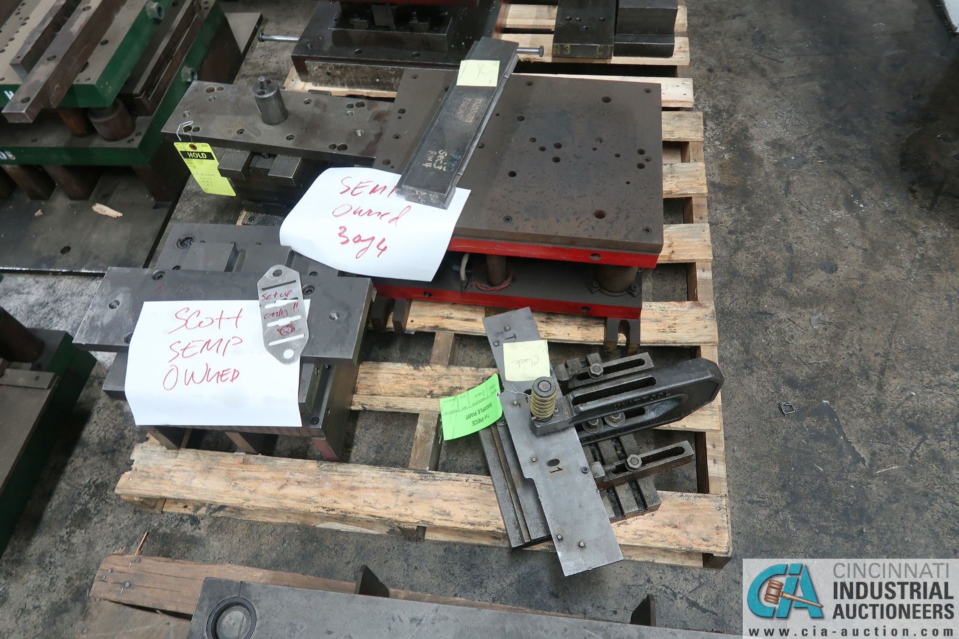 (LOT) LARGE QTY. PUNCH PRESS DIES IN (4) ROWS ON FLOOR - Image 33 of 34