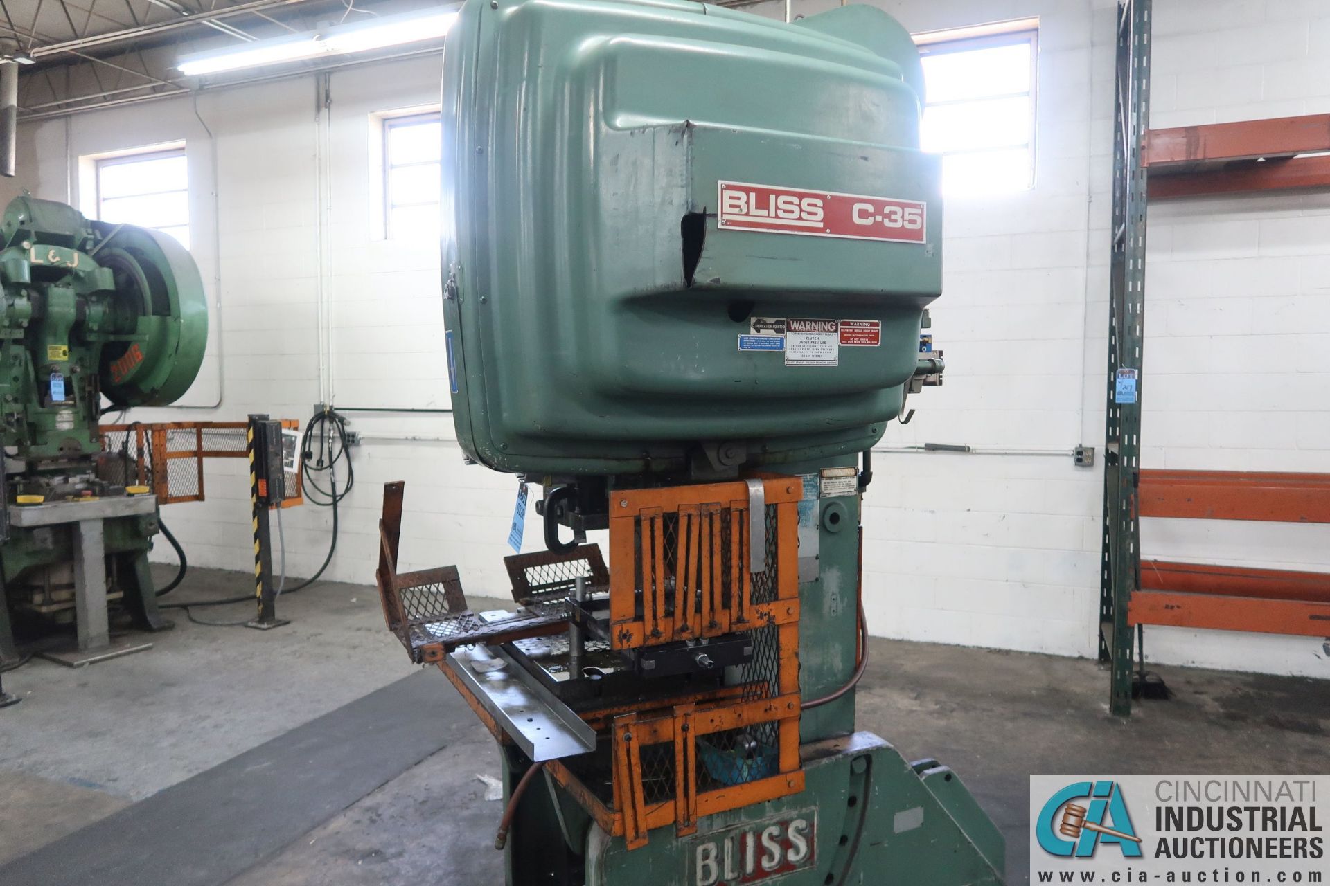 35 TON BLISS MODEL C-35 OBI PRSS; S/N 71415, 3" STROKE, 2-1/2" ADJ., 10-3/4" SHUT HEIGHT - Image 14 of 14