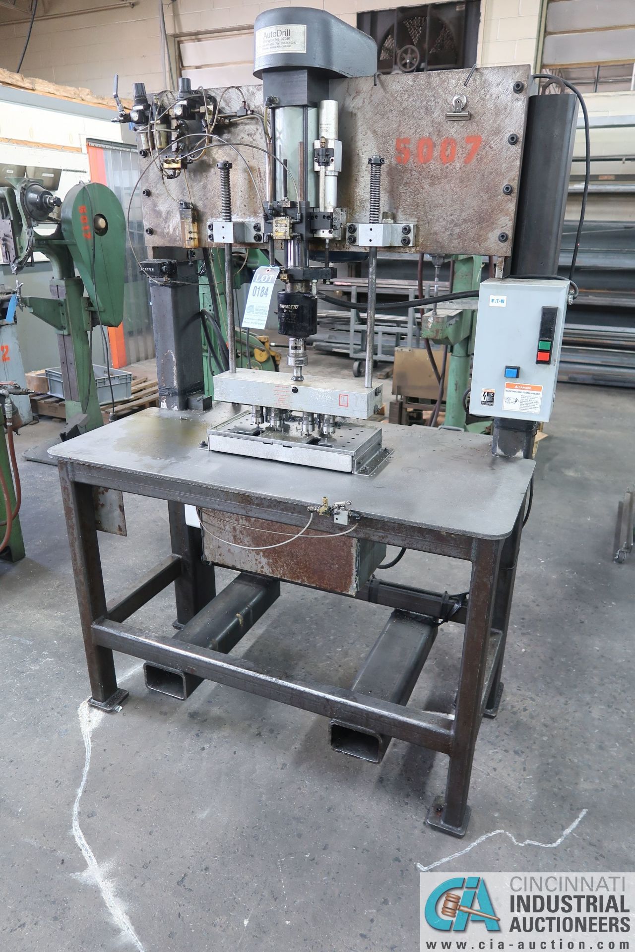 8-SPINDLE AUTO DRILL TAPPING MACHINE W/ TAPMATIC SPD9A HEAD