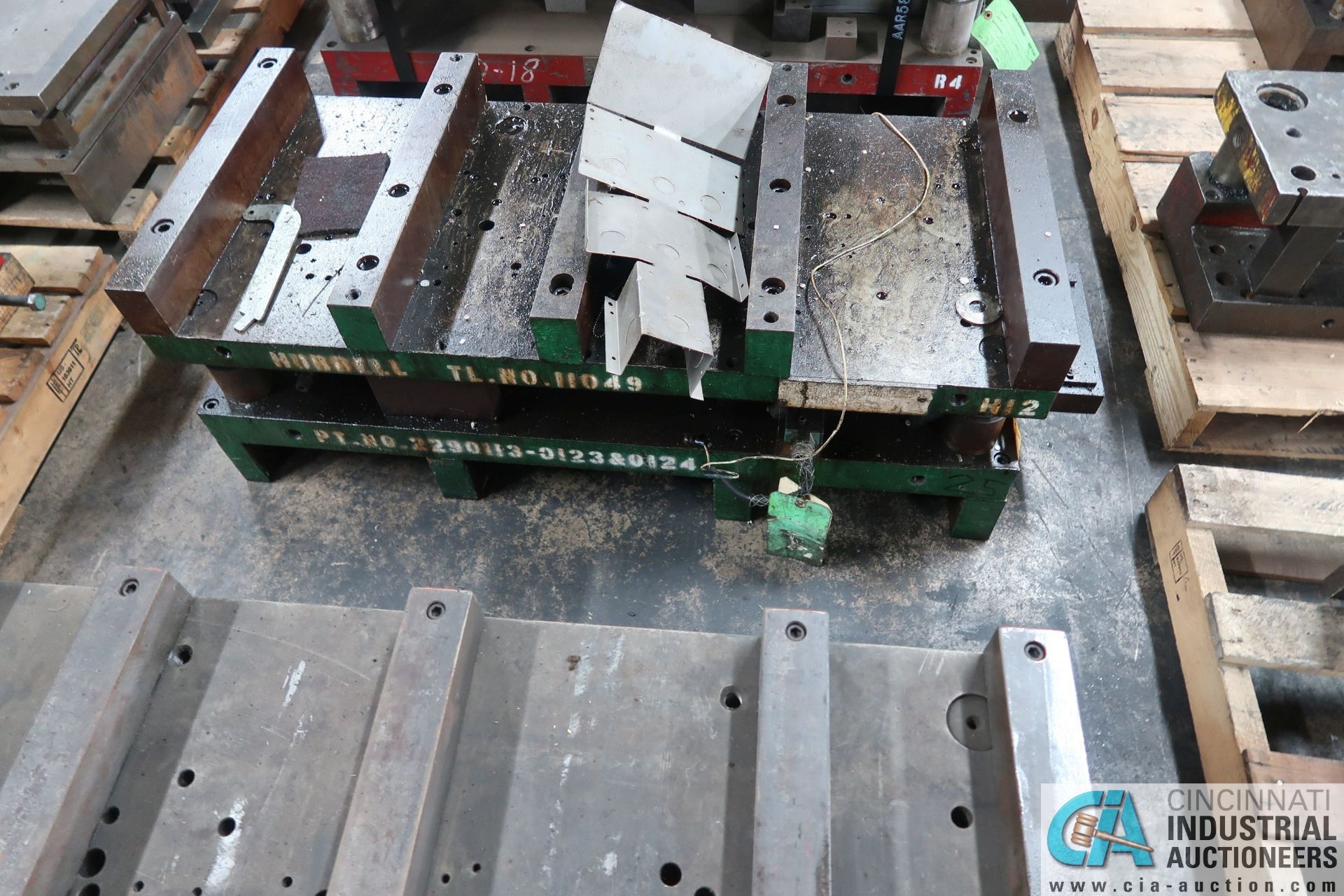 (LOT) LARGE QTY. PUNCH PRESS DIES IN (4) ROWS ON FLOOR - Image 22 of 34