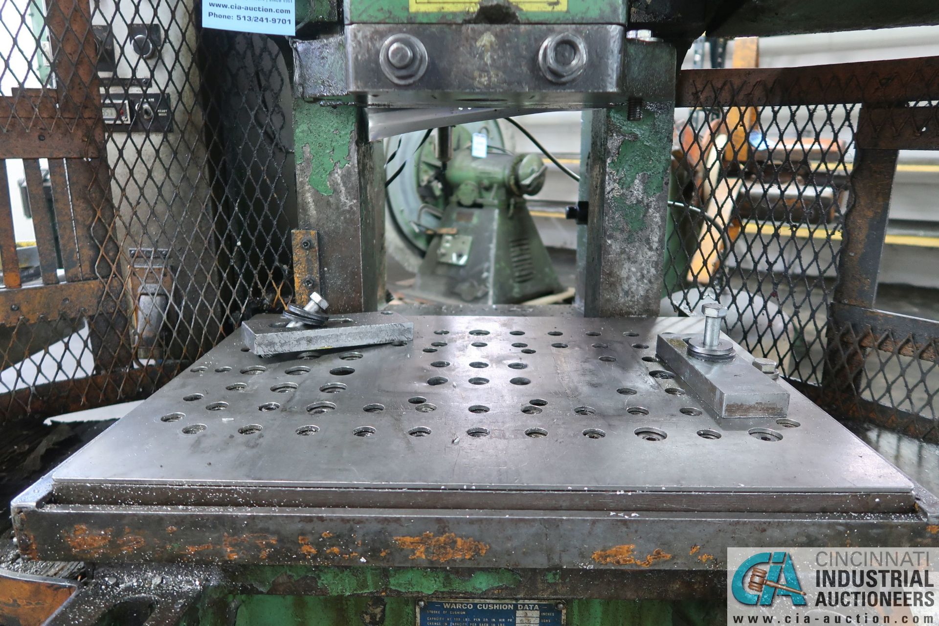 50 TON WARCO MODEL 50 OBI PRESS; S/N 461856, 6" STROKE, 5 SPM, 2-1/2" ADJ., 11" SHUT HEIGHT - Image 4 of 12