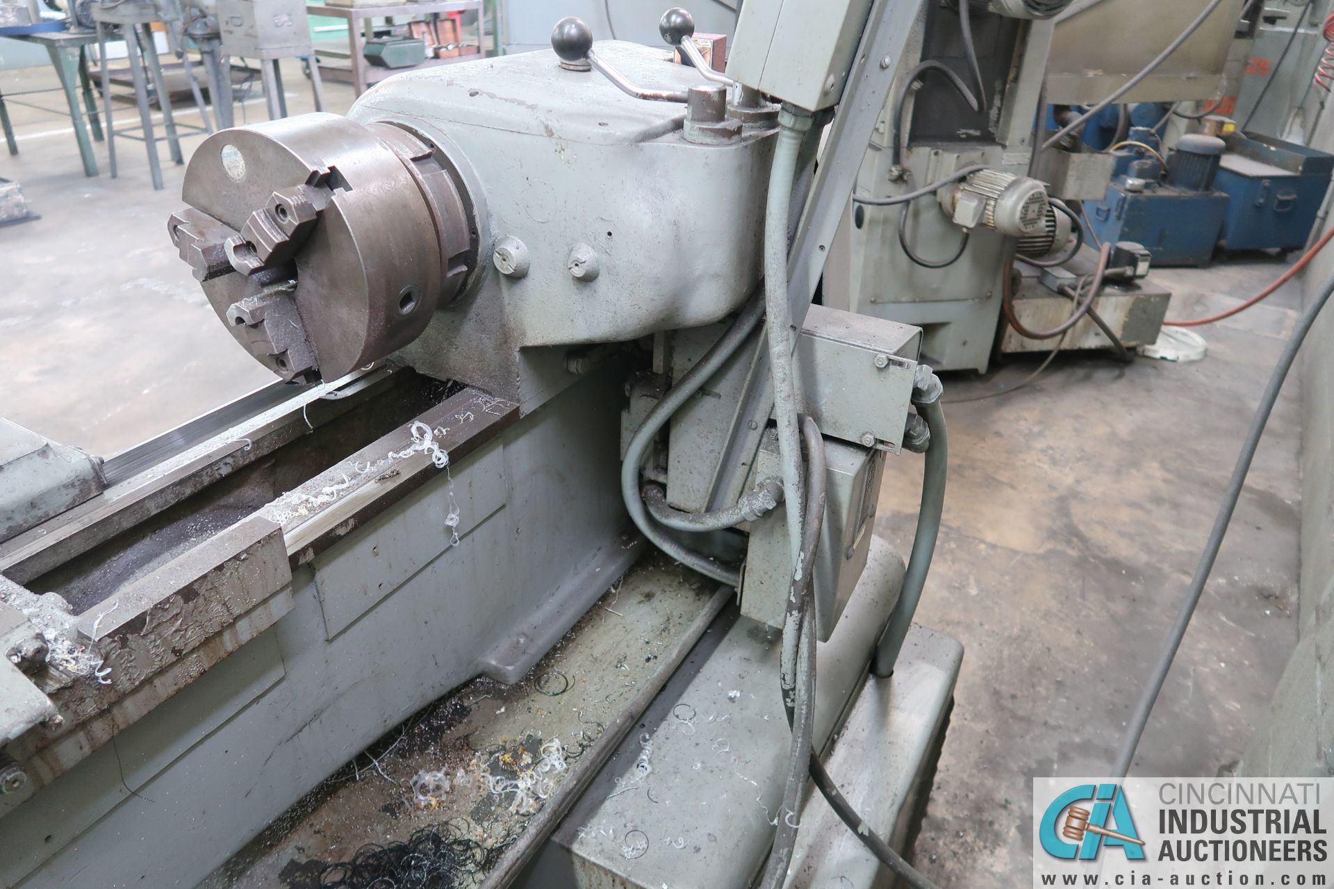 16" X 40" CLAUSING LATHE; S/N F4-60630, 37 - 1500 RPM, 9" 3-JAW CHUCK, TAILSTOCK, 1-1/4" SPINDLE - Image 8 of 10