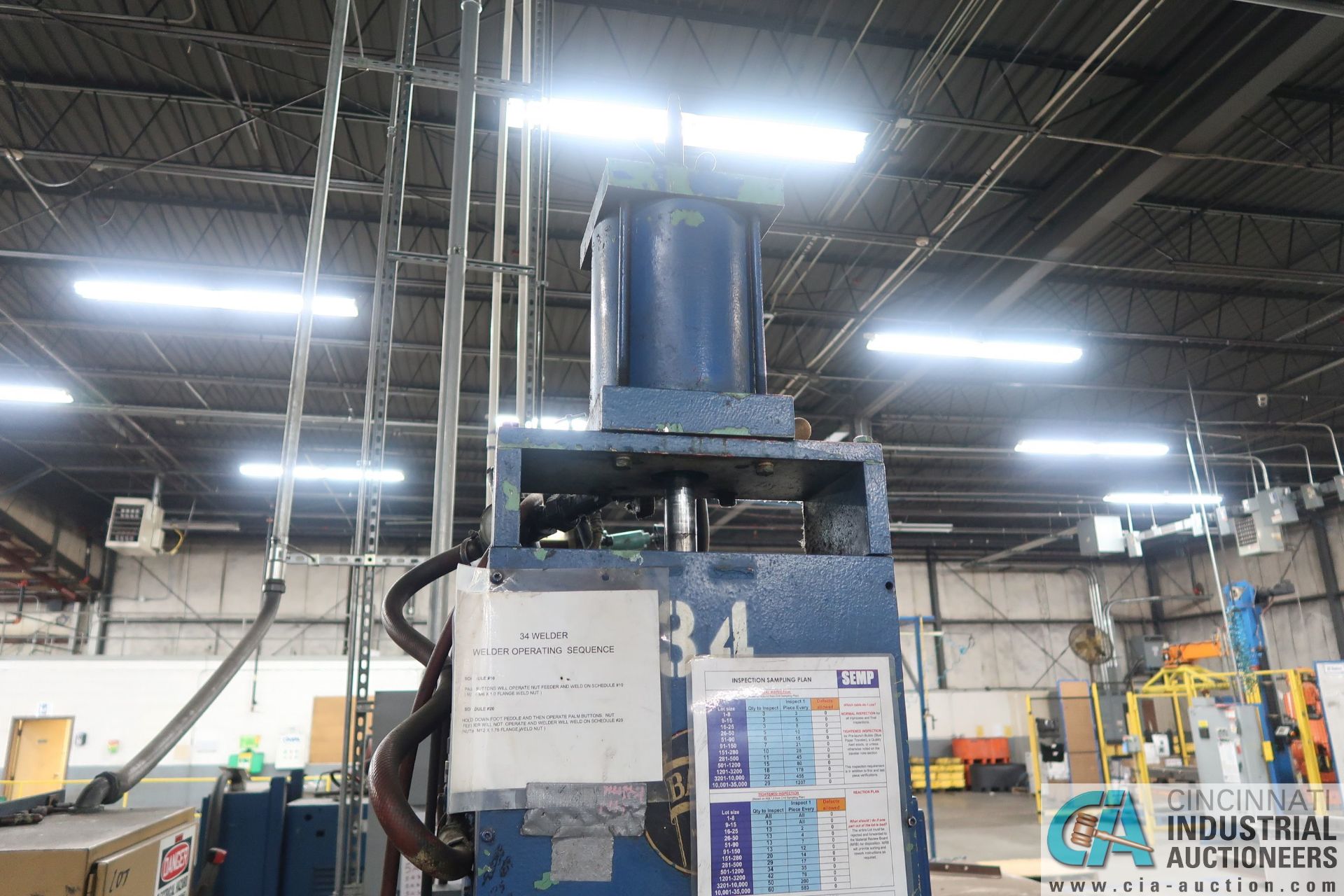 150 KVA BANNER PRESS TYPE SPOT WELDER; S/N 487-3 - Image 4 of 7