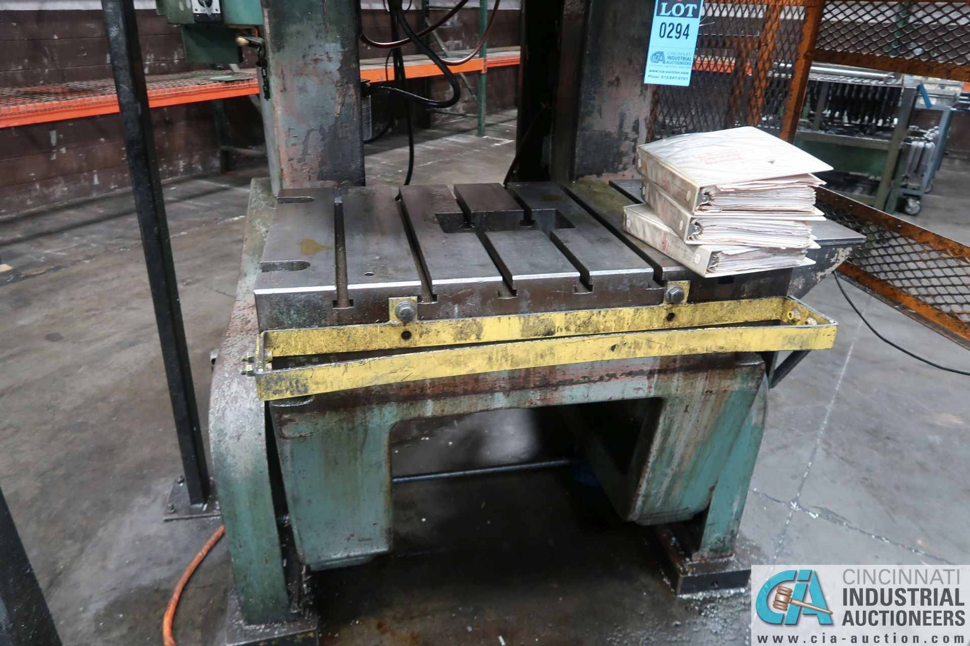 110 TON BLISS MODEL C-110 OBI PRESS; S/N H-71184, 8" STROKE, 17" SHUT HEIGHT, 4" ADJ., 40 SPM, 27" X - Image 9 of 13