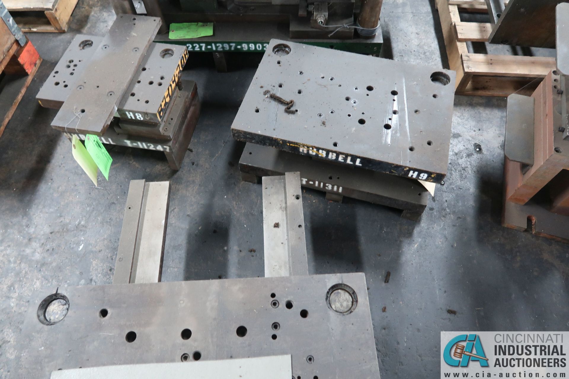 (LOT) LARGE QTY. PUNCH PRESS DIES IN (4) ROWS ON FLOOR - Image 20 of 34