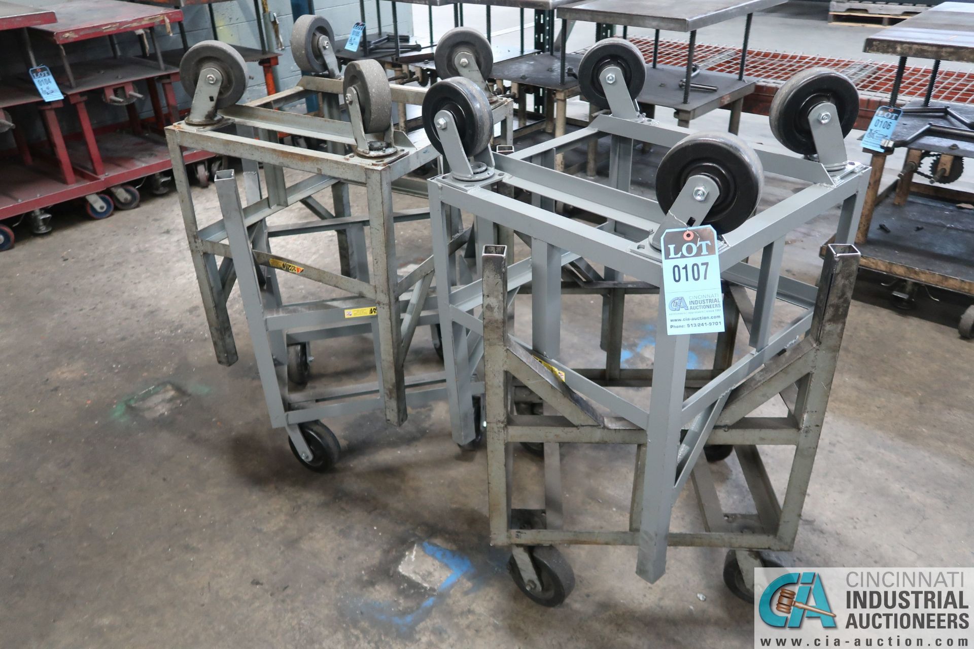 STEEL FRAME CARTS; 24" X 24"