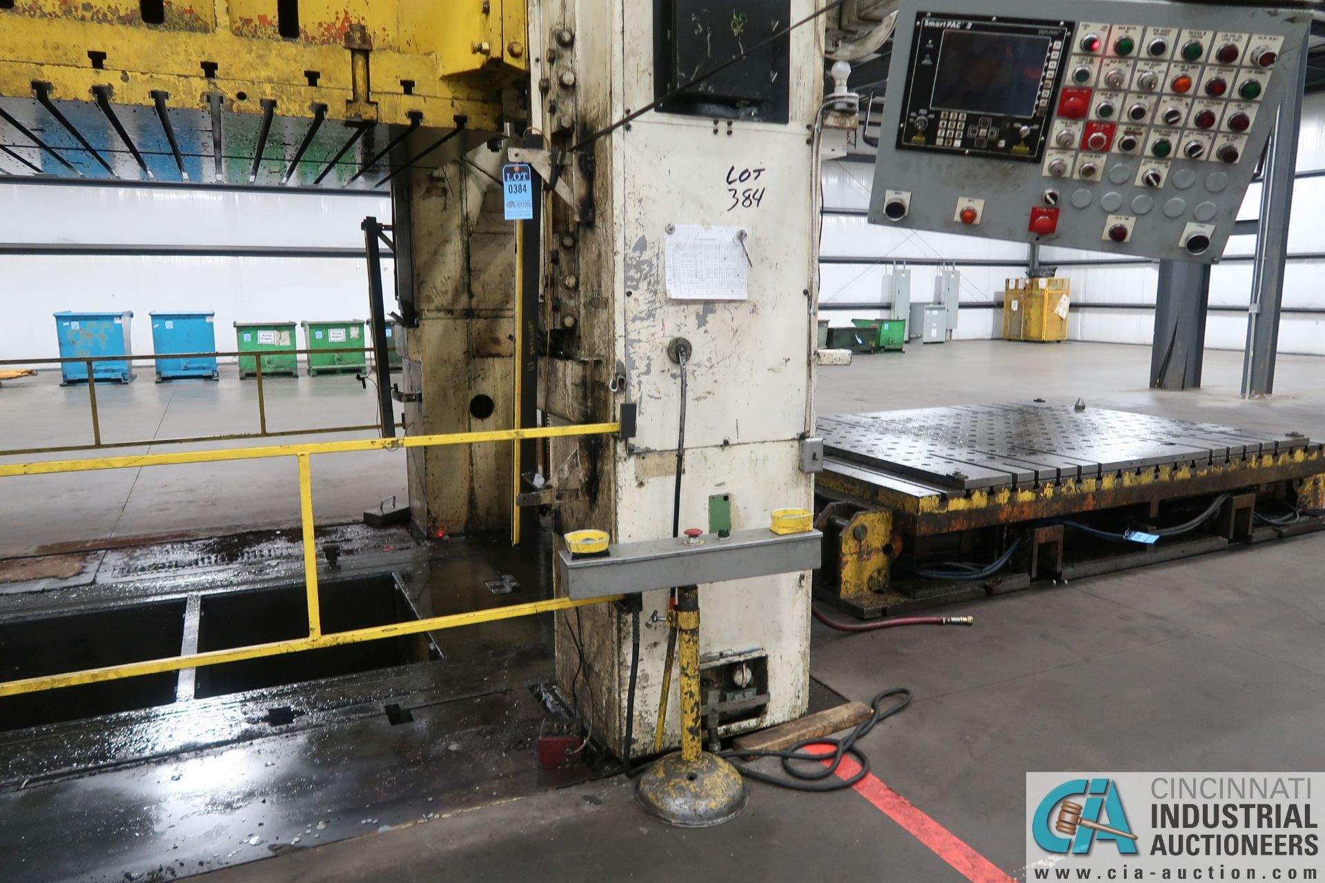 **630 TON ROVETTA S4-600-3350-2100 FOUR-POST SLIDING BOLSTER SS PRESS*Subject to Overall Bid 386A** - Image 8 of 12