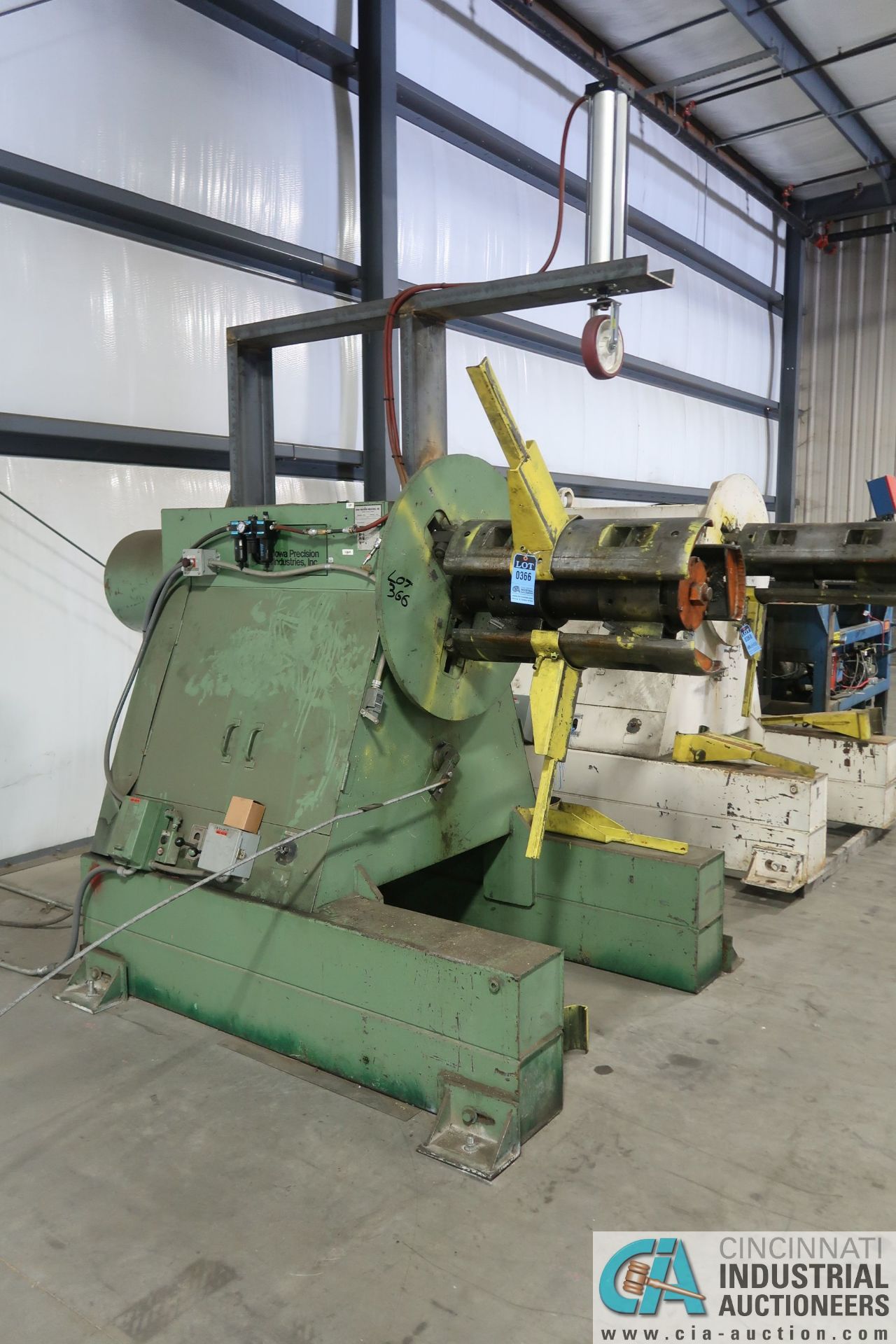 **20,000 LB. IOWA PRECISION MODEL UCR20M36 UNCOILER; S/N 84002 **SUBJECT TO OVERALL BID AT LOT