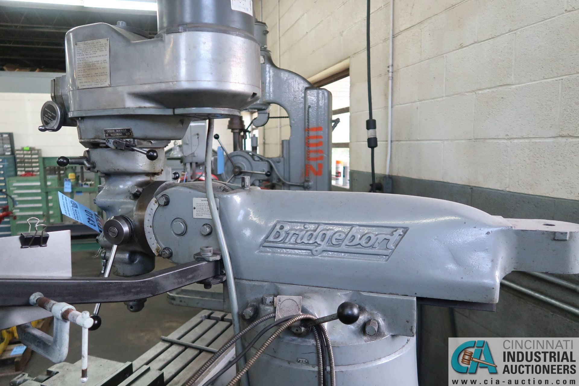 2-HP BRIDGEPORT SERIES II VERTICAL MILL; S/N 202981, PTF, DRO, W/ MILL VISE - Image 6 of 10