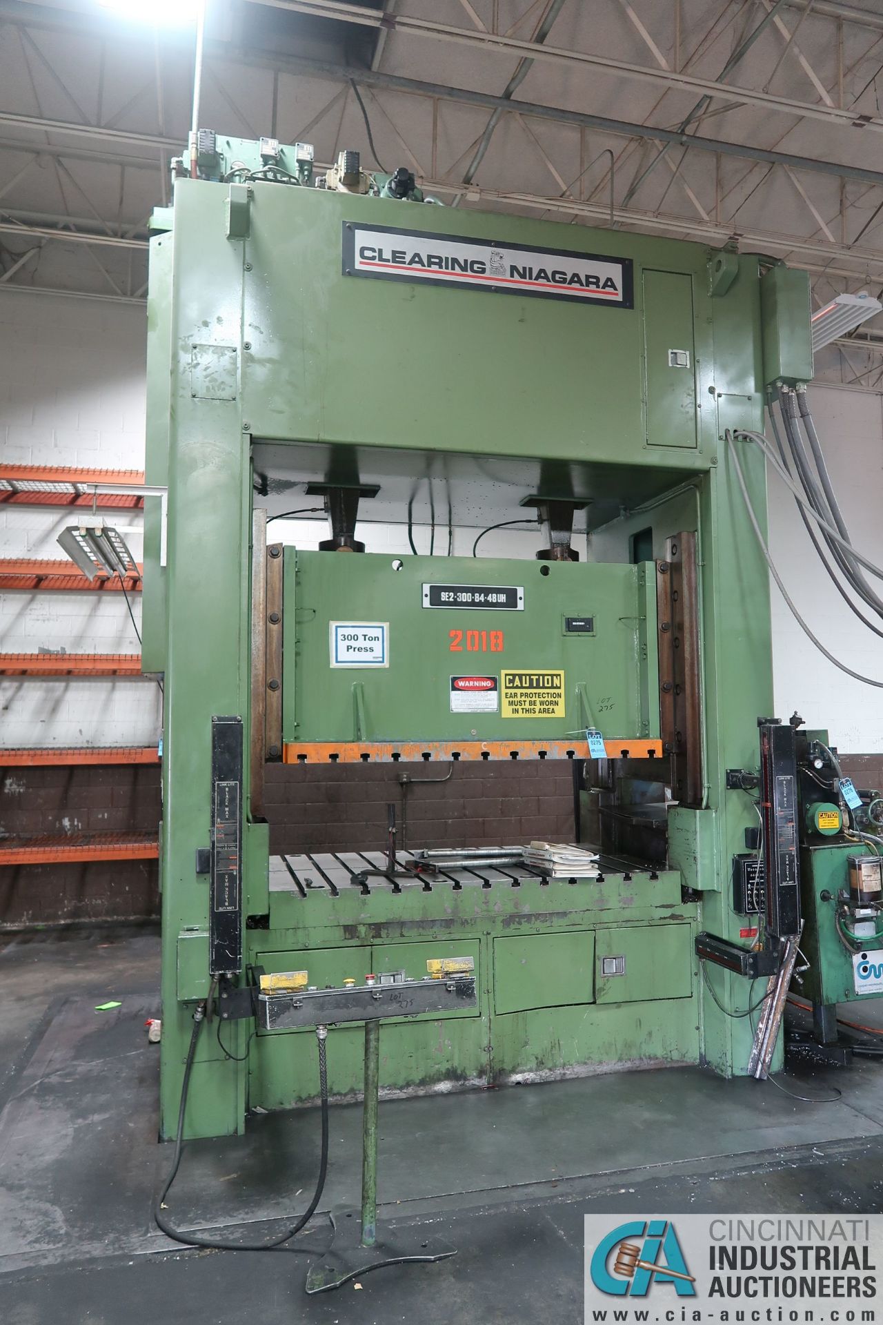 **300 TON CLEARING NIAGARA MODEL SE2-300-84-48UH SSDC PRESS; S/N 54588, OMNILINK II LCD PRESS