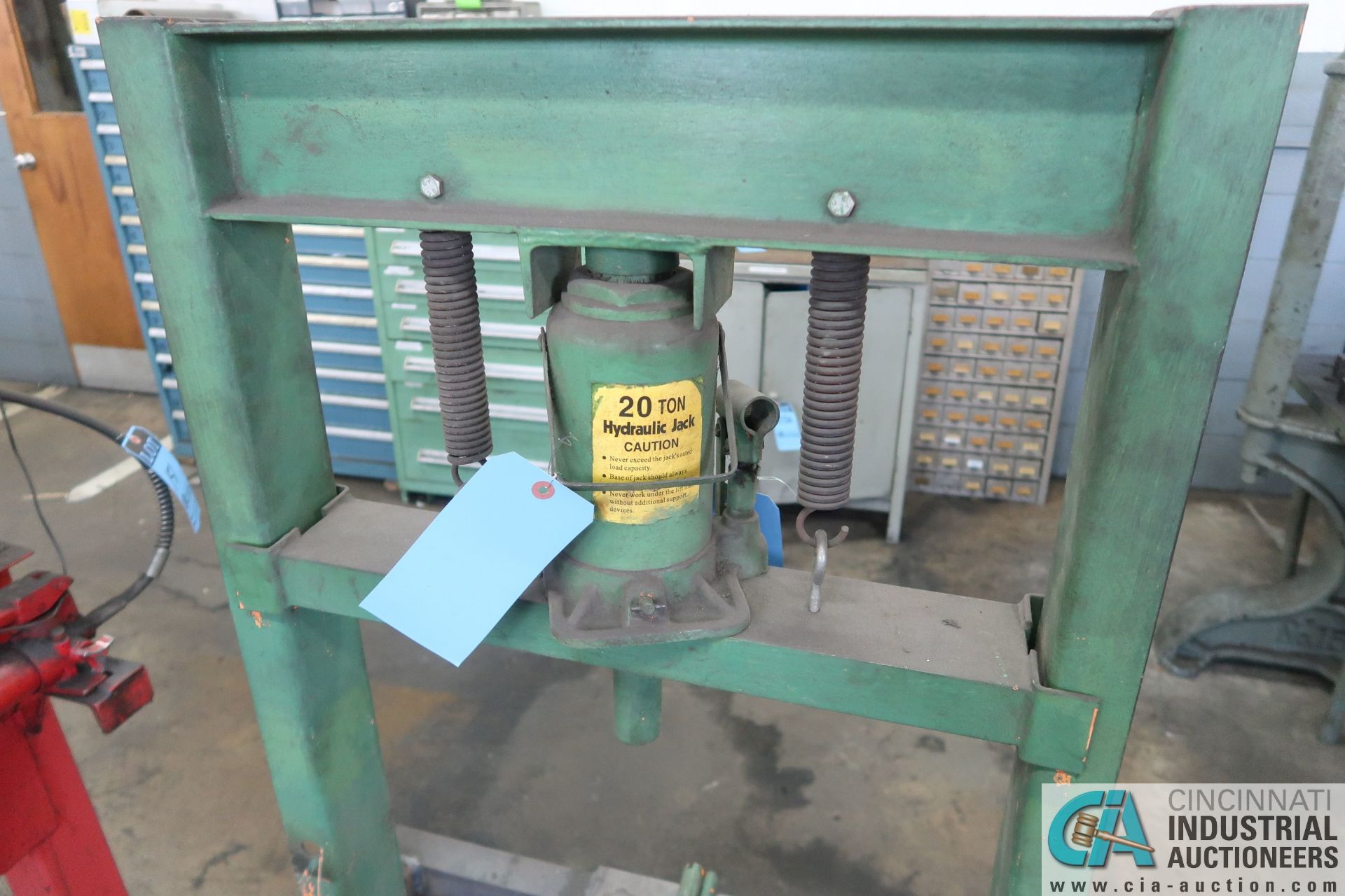 22-1/2" WIDE H-FRAME PRESS W/ 20 TON JACK - Image 2 of 5