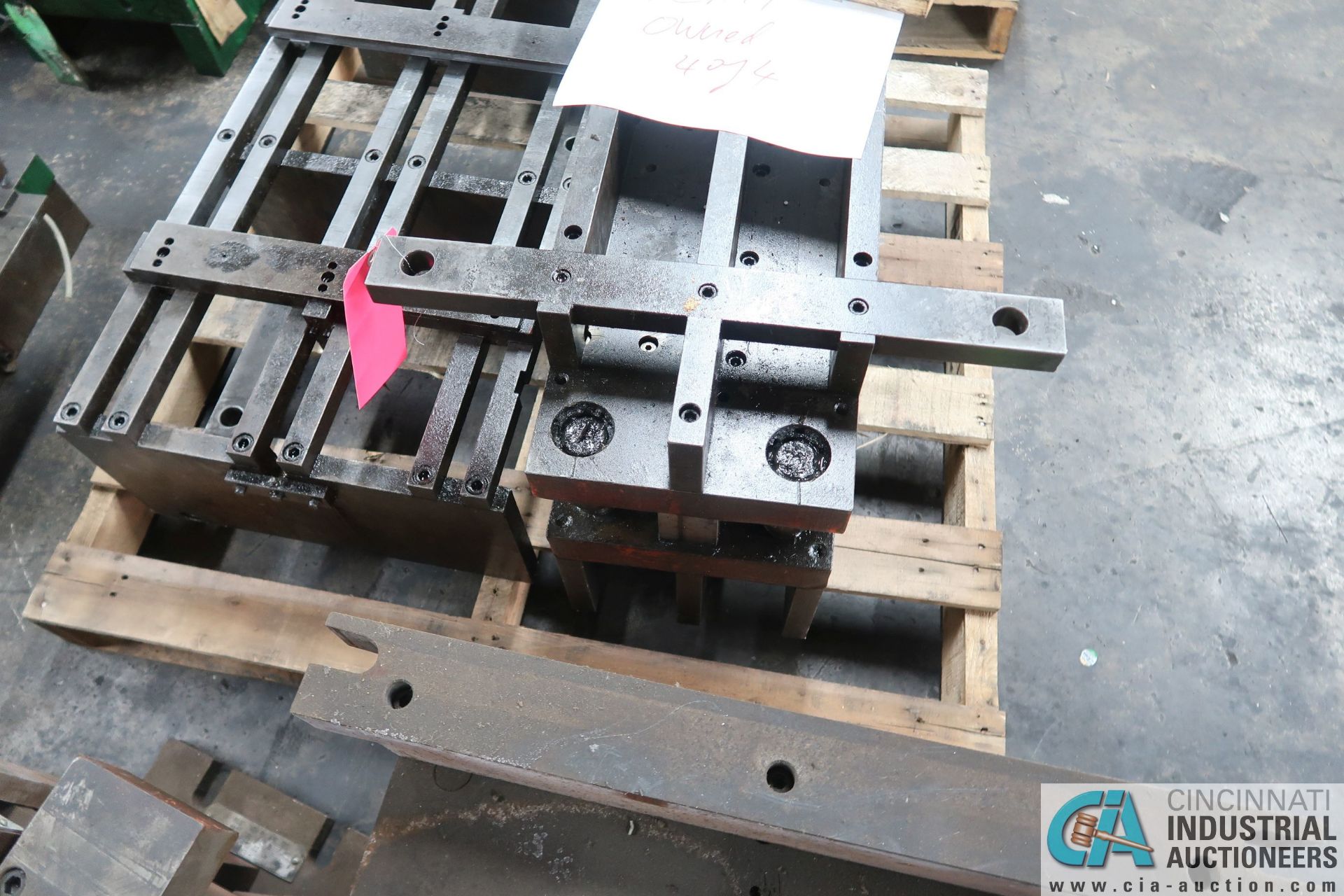(LOT) LARGE QTY. PUNCH PRESS DIES IN (4) ROWS ON FLOOR - Image 30 of 34